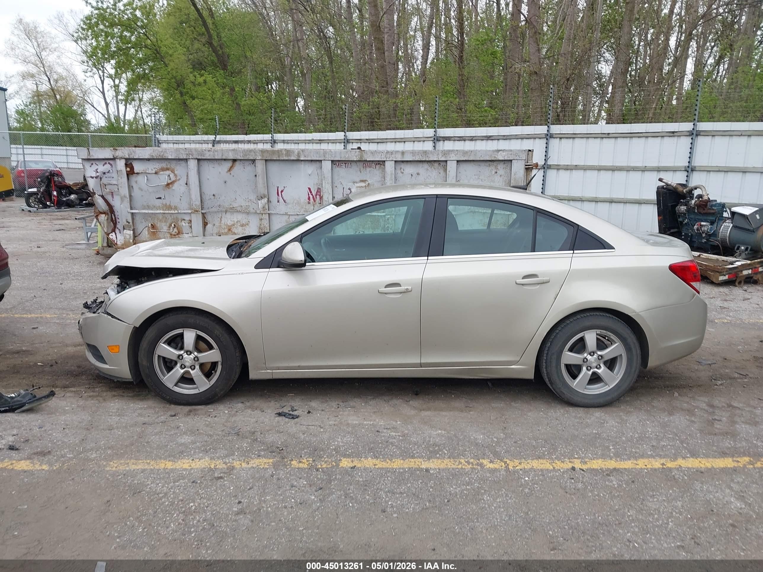 2014 Chevrolet Cruze 1lt Auto Beige vin: 1G1PC5SB3E7105611