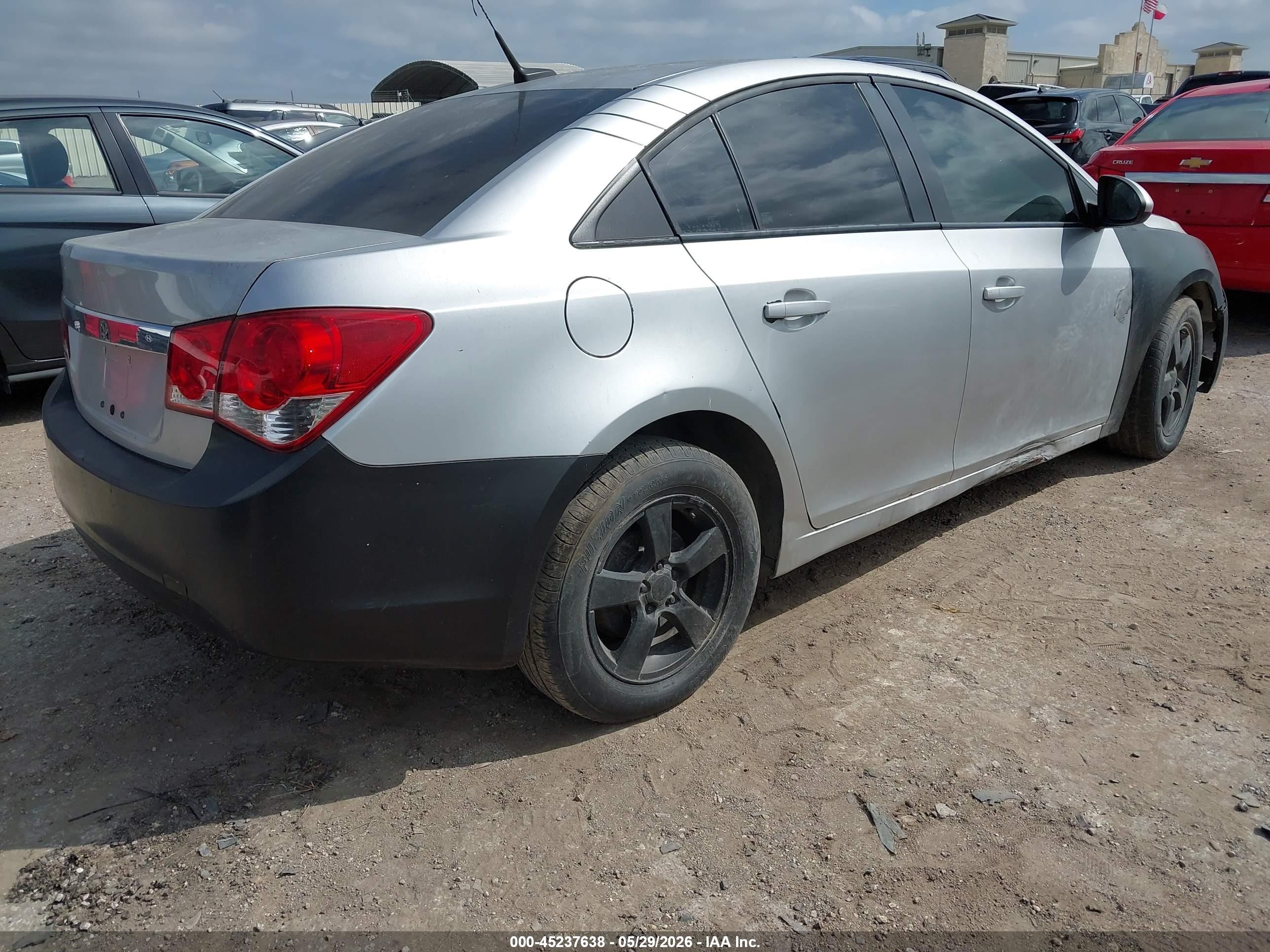 2014 Chevrolet Cruze 1lt Auto Silver vin: 1G1PC5SB3E7130024