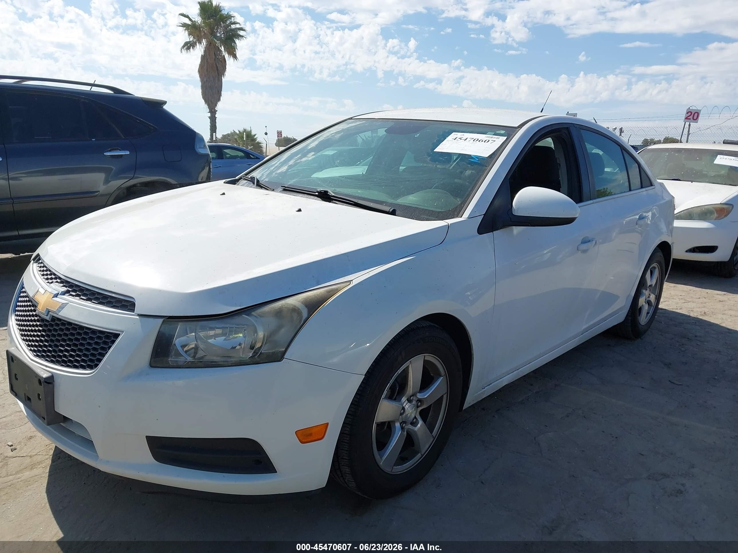 2014 Chevrolet Cruze 1lt Auto White vin: 1G1PC5SB3E7130895