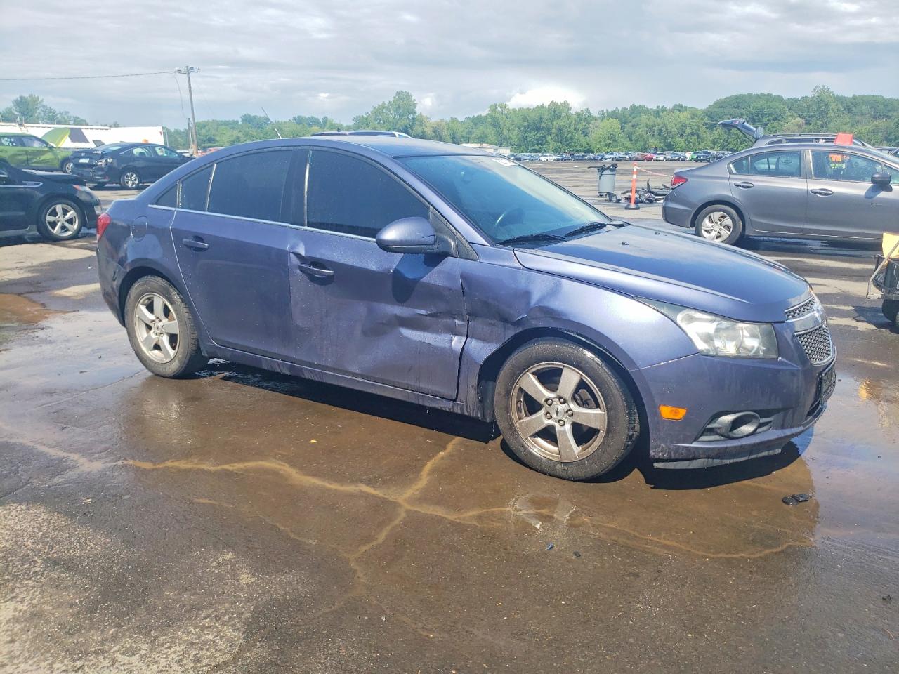 2014 Chevrolet Cruze Lt Blue vin: 1G1PC5SB3E7167400