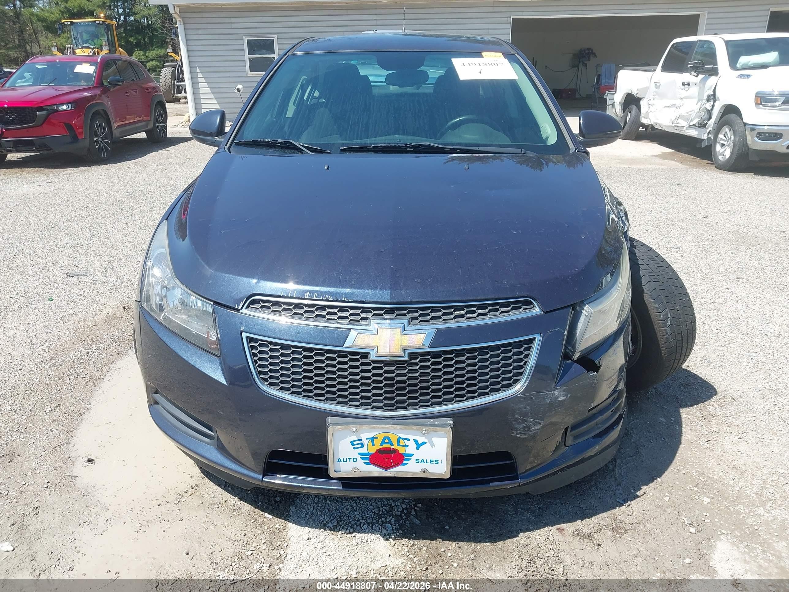 2014 Chevrolet Cruze 1lt Auto Blue vin: 1G1PC5SB3E7172774