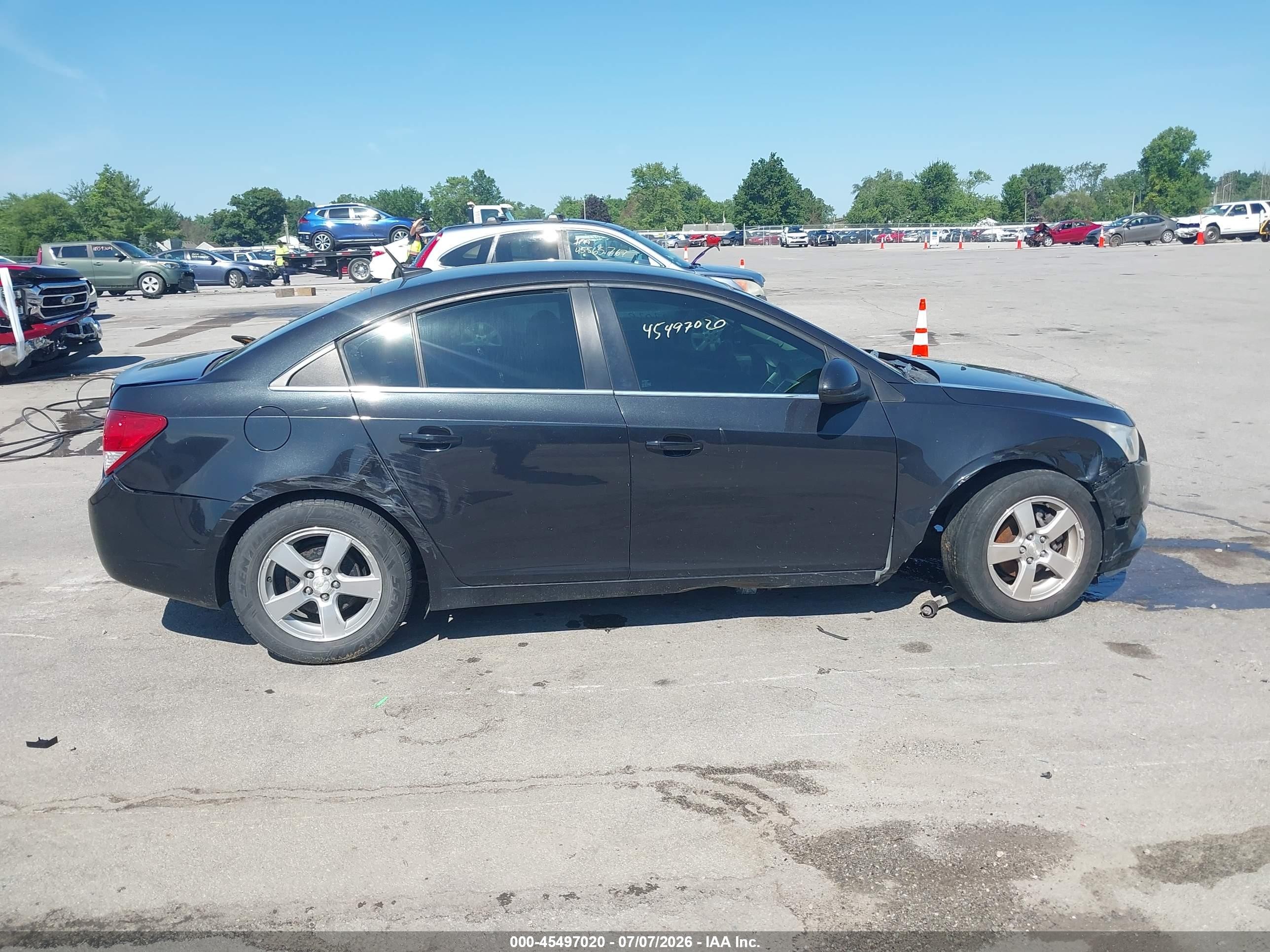 2014 Chevrolet Cruze 1lt Auto Black vin: 1G1PC5SB3E7180065