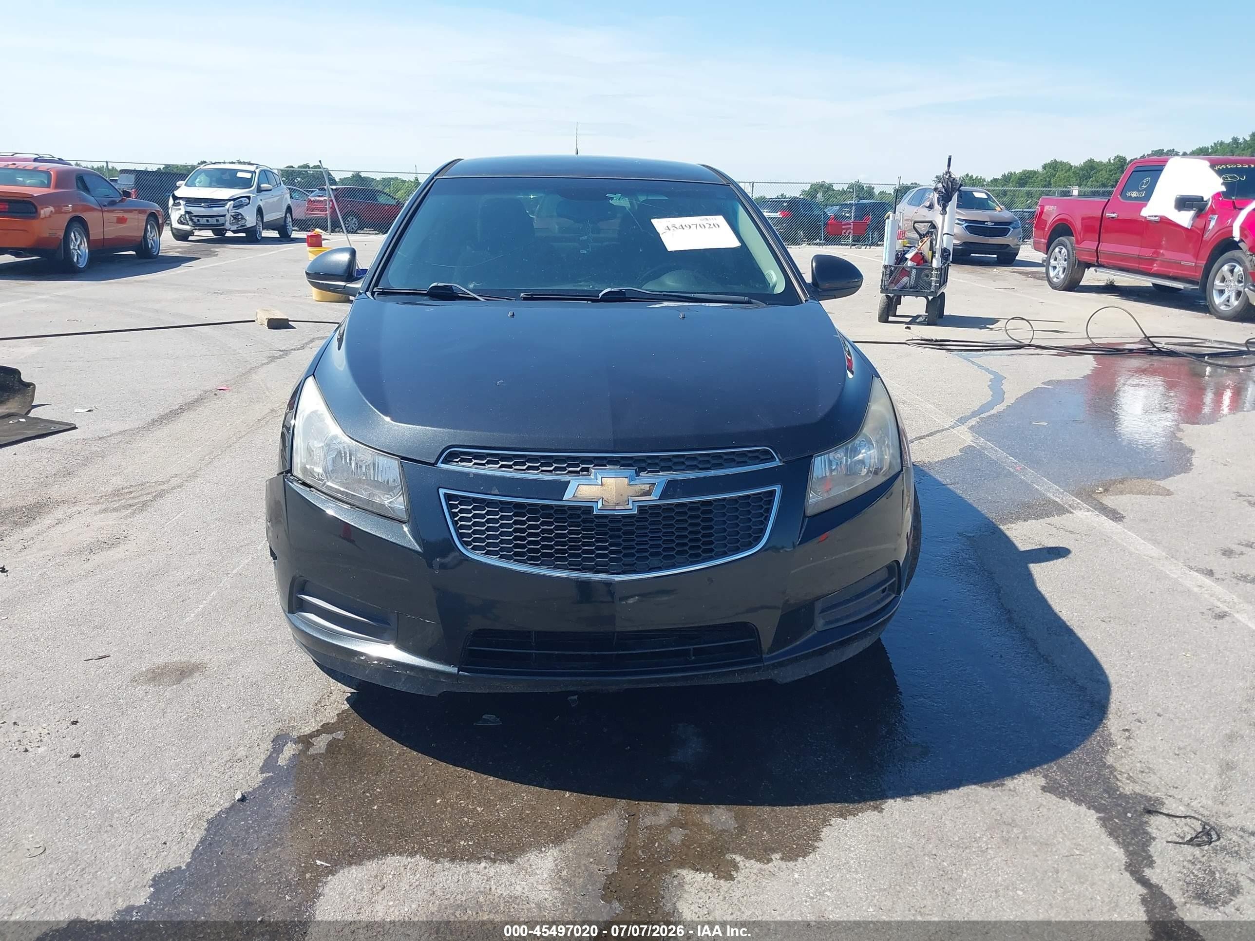 2014 Chevrolet Cruze 1lt Auto Black vin: 1G1PC5SB3E7180065