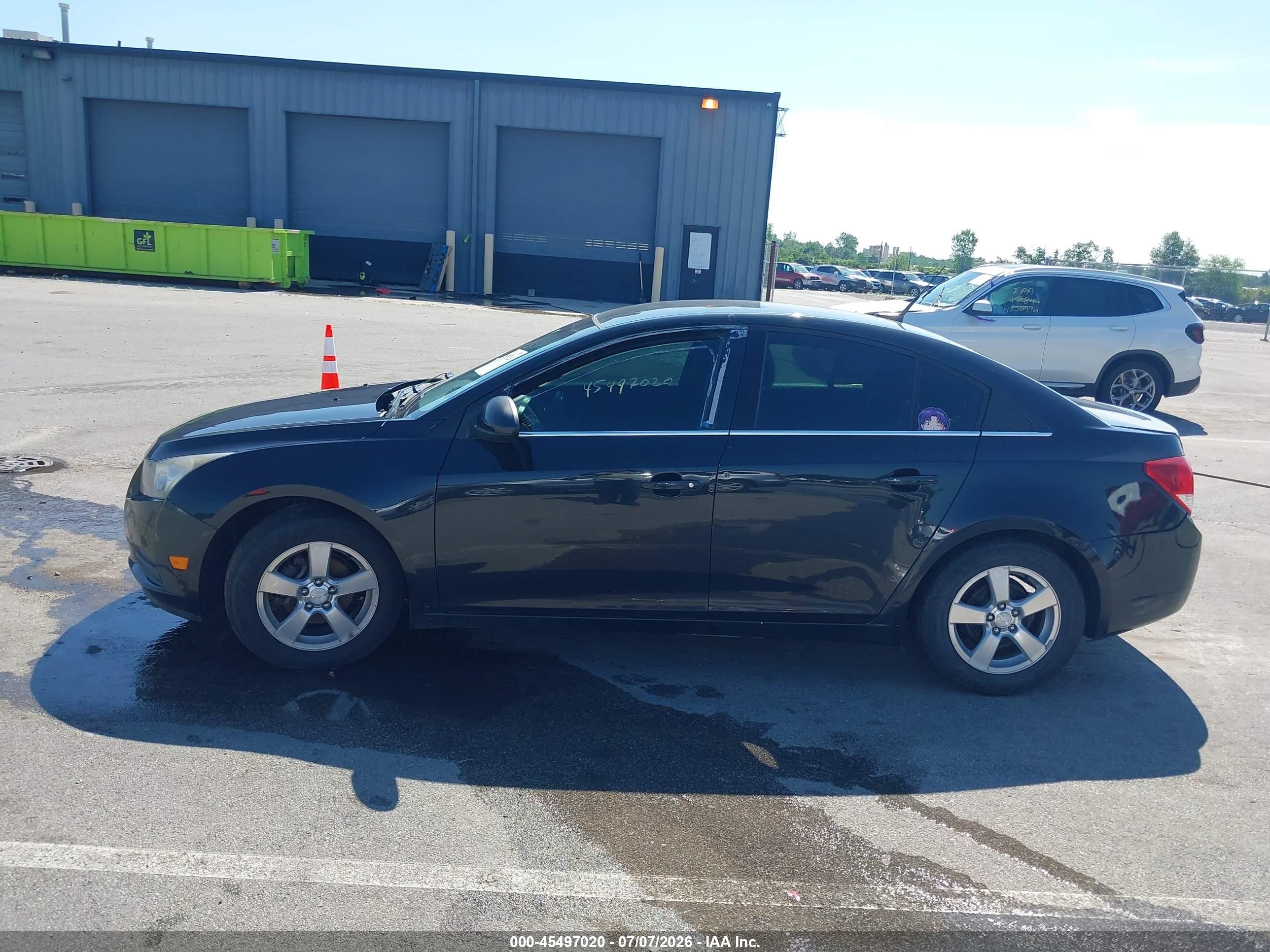 2014 Chevrolet Cruze 1lt Auto Black vin: 1G1PC5SB3E7180065