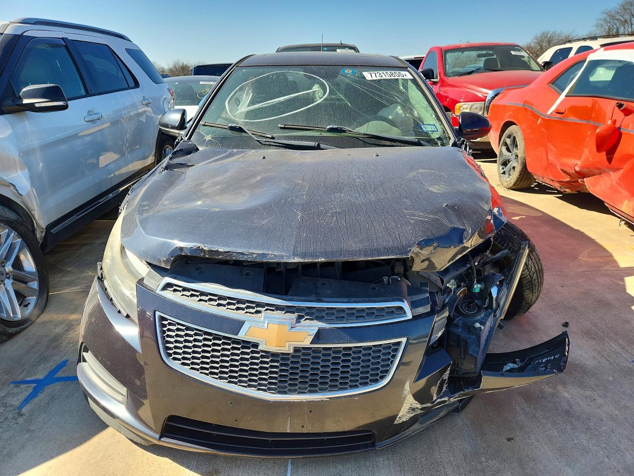 2014 Chevrolet Cruze Lt Синий vin: 1G1PC5SB3E7183967