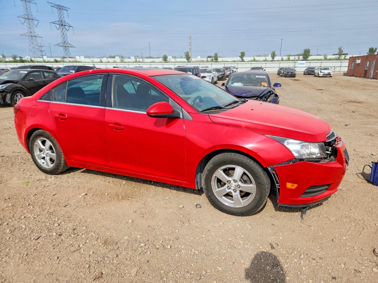 2014 Chevrolet Cruze Lt Red vin: 1G1PC5SB3E7197321