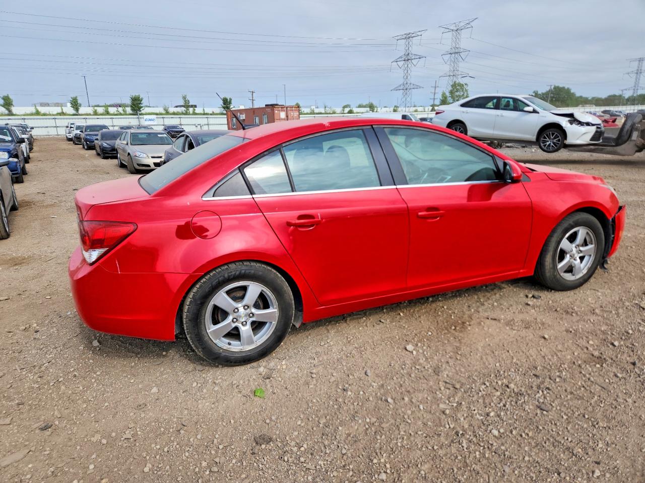 2014 Chevrolet Cruze Lt Red vin: 1G1PC5SB3E7197321