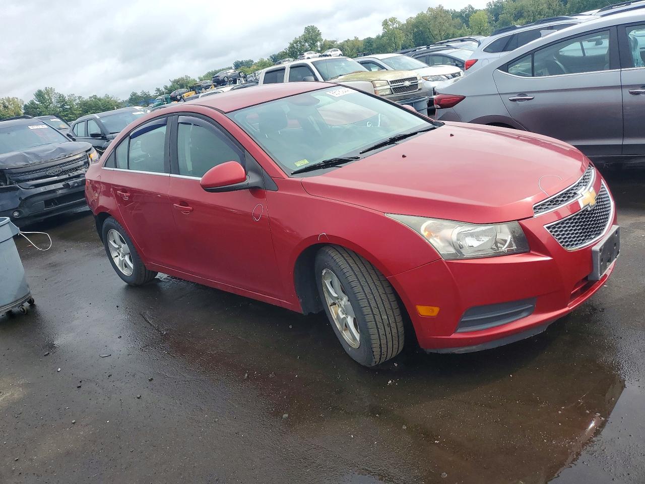 2014 Chevrolet Cruze Lt Red vin: 1G1PC5SB3E7206633