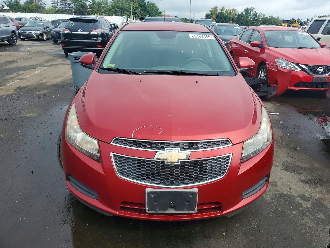 2014 Chevrolet Cruze Lt Red vin: 1G1PC5SB3E7206633