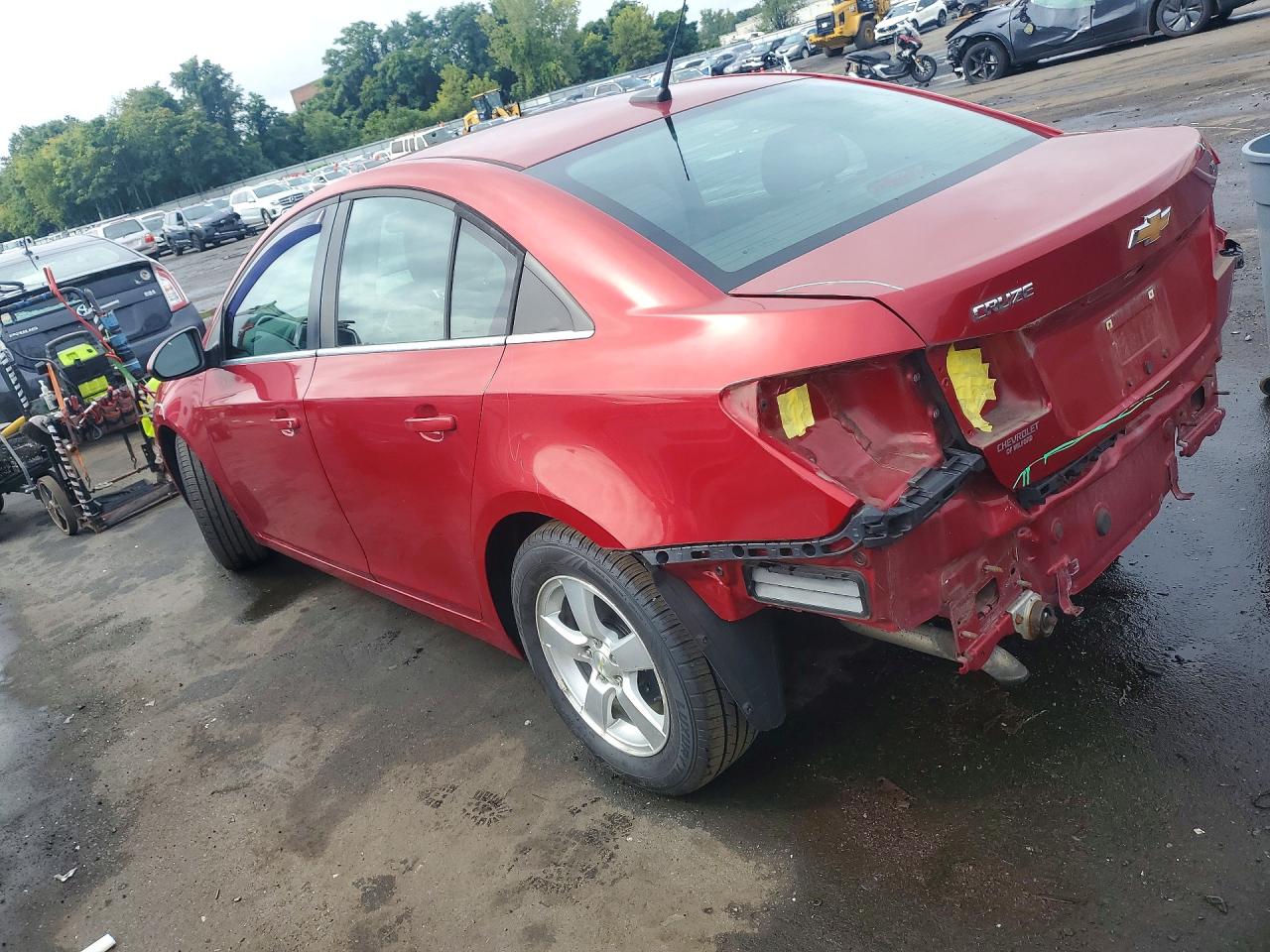 2014 Chevrolet Cruze Lt Red vin: 1G1PC5SB3E7206633