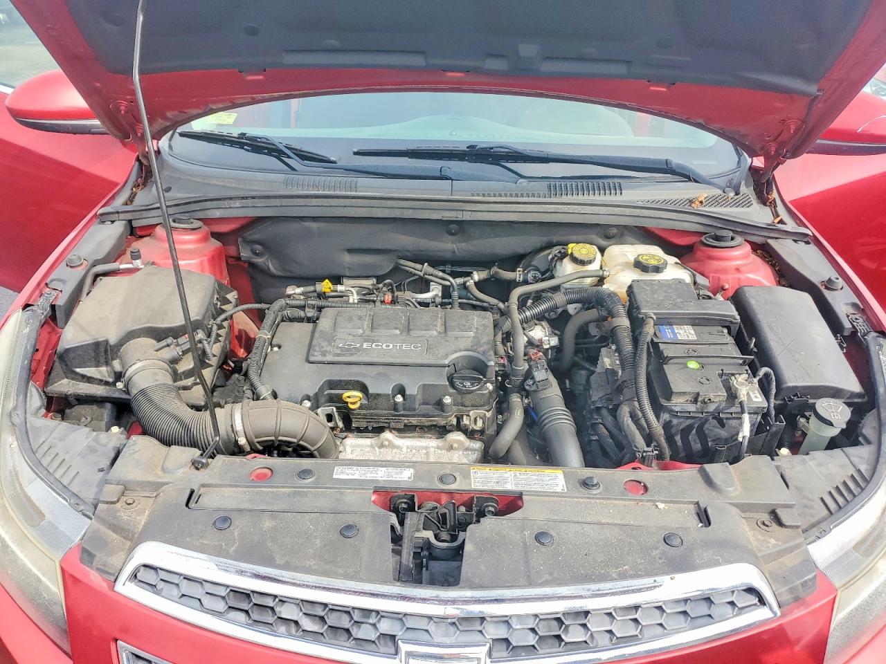 2014 Chevrolet Cruze Lt Red vin: 1G1PC5SB3E7206633
