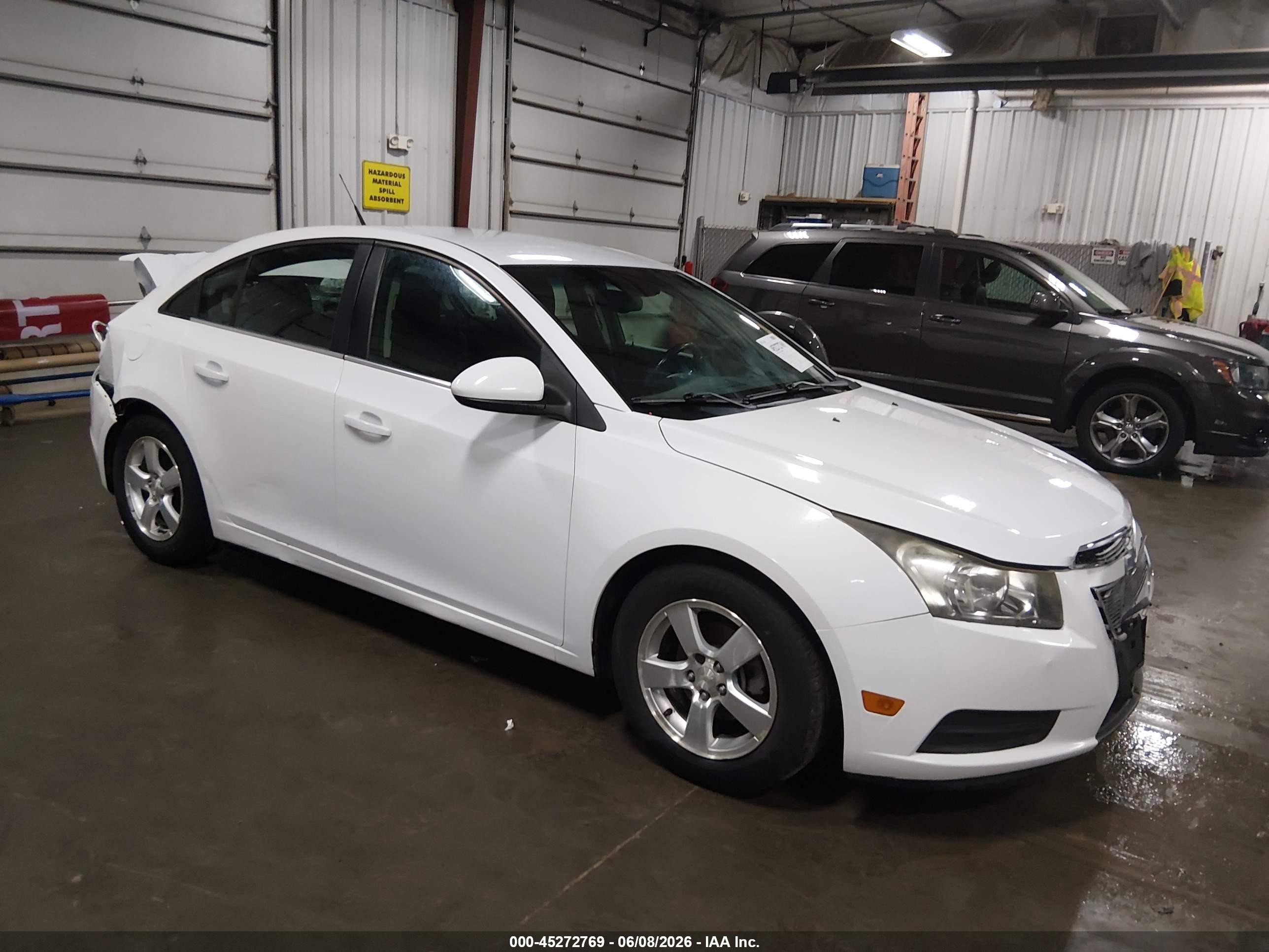 2014 Chevrolet Cruze 1lt Auto White vin: 1G1PC5SB3E7208558