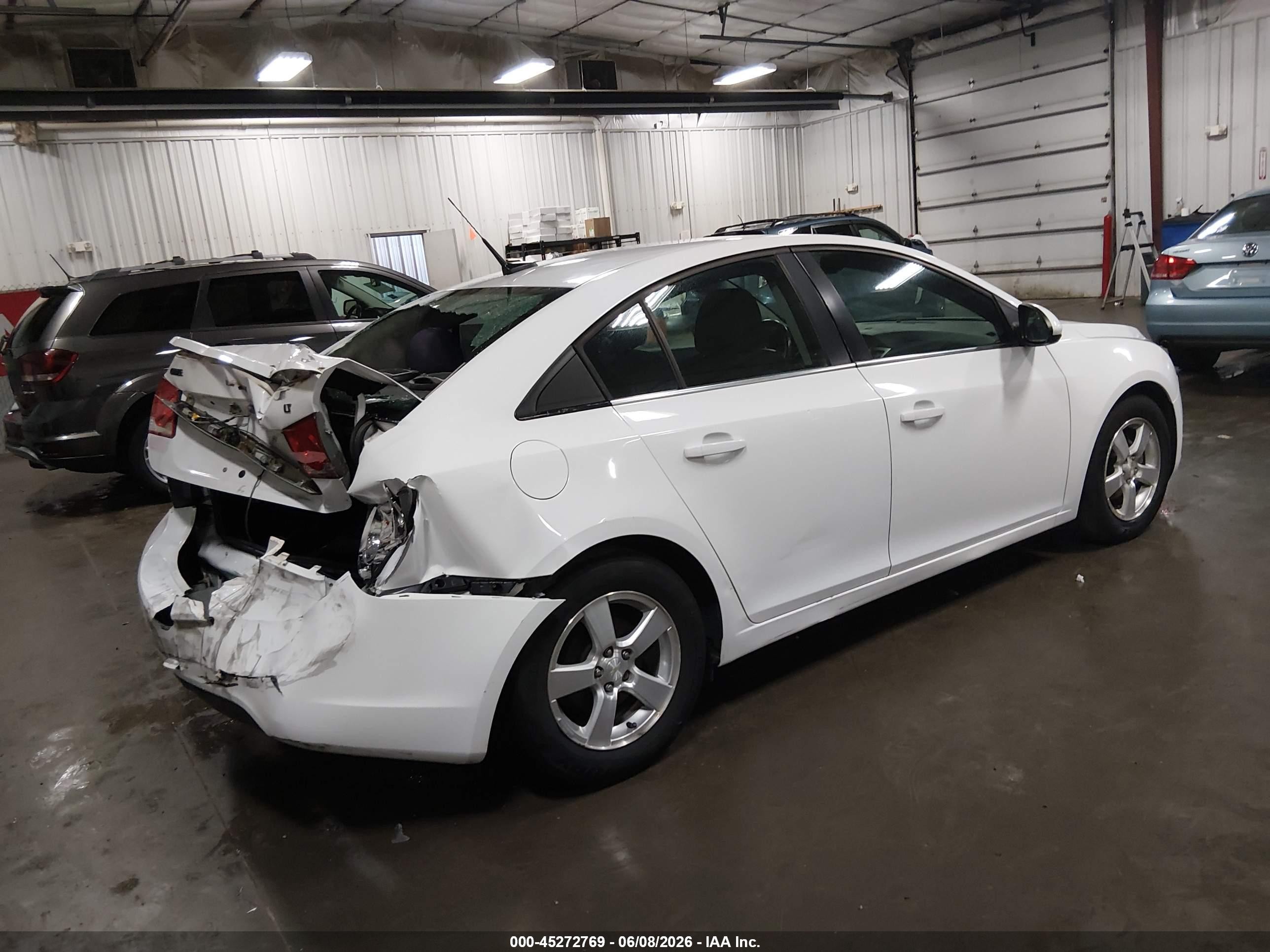 2014 Chevrolet Cruze 1lt Auto White vin: 1G1PC5SB3E7208558