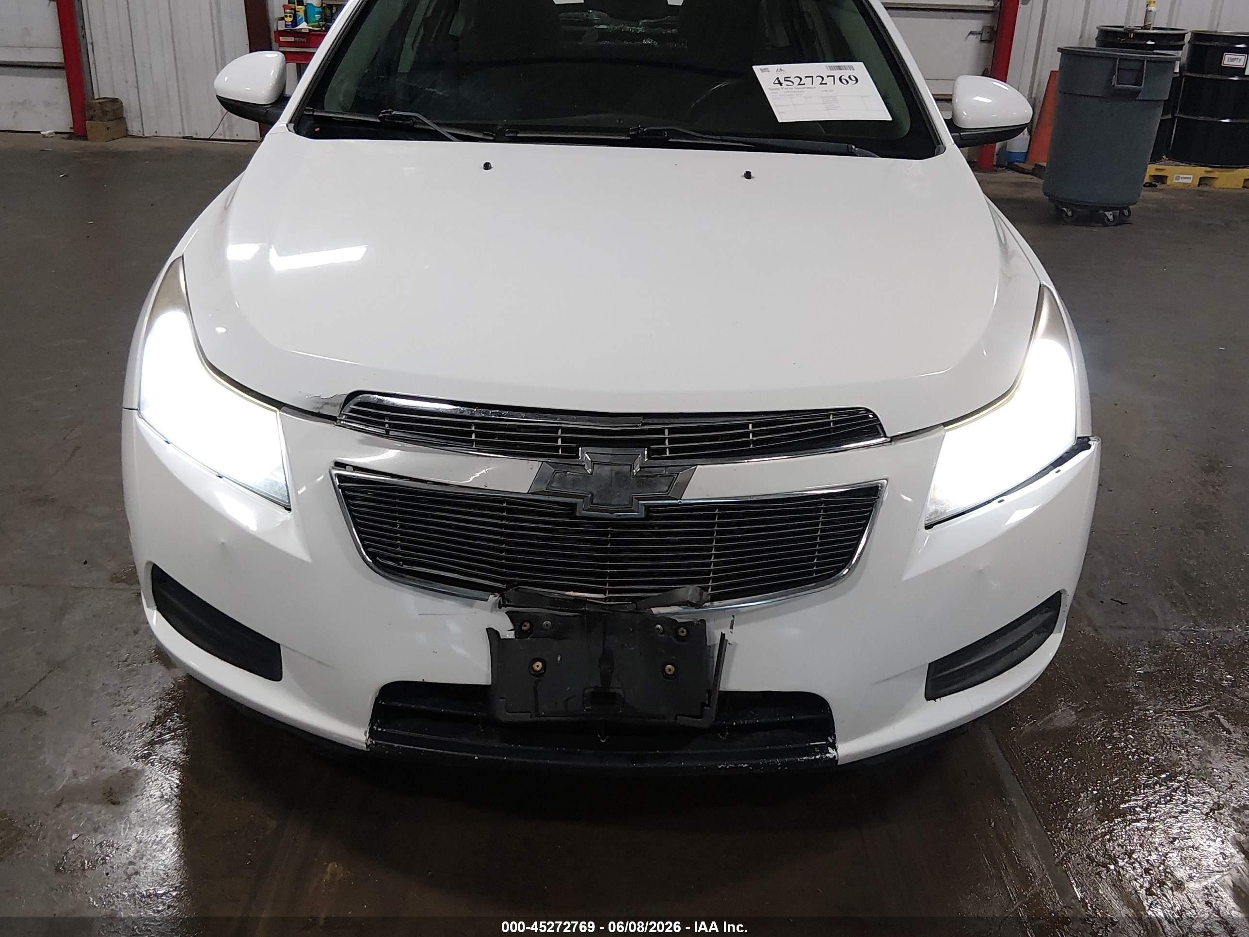2014 Chevrolet Cruze 1lt Auto White vin: 1G1PC5SB3E7208558