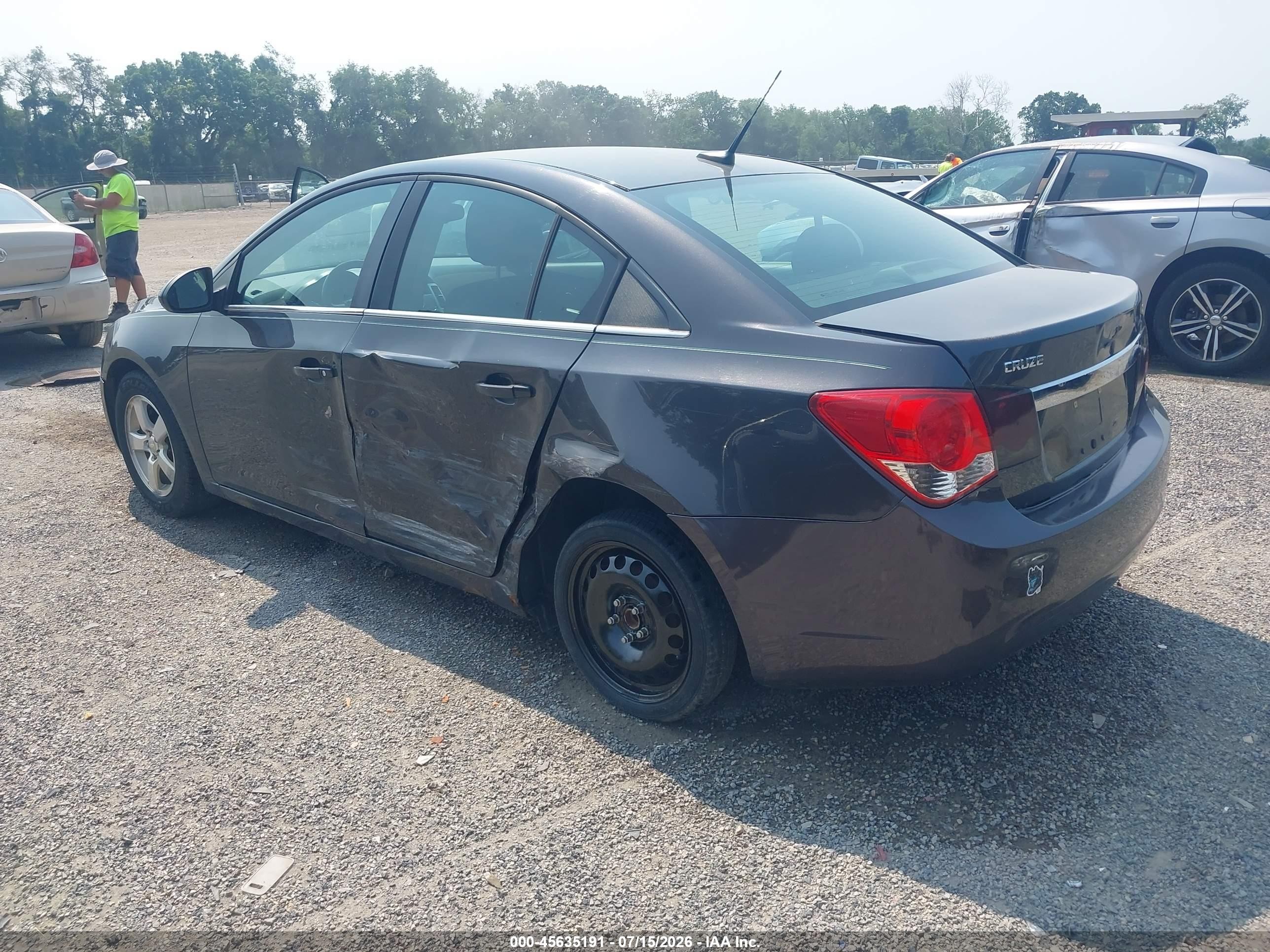 2014 Chevrolet Cruze 1lt Auto Black vin: 1G1PC5SB3E7217809