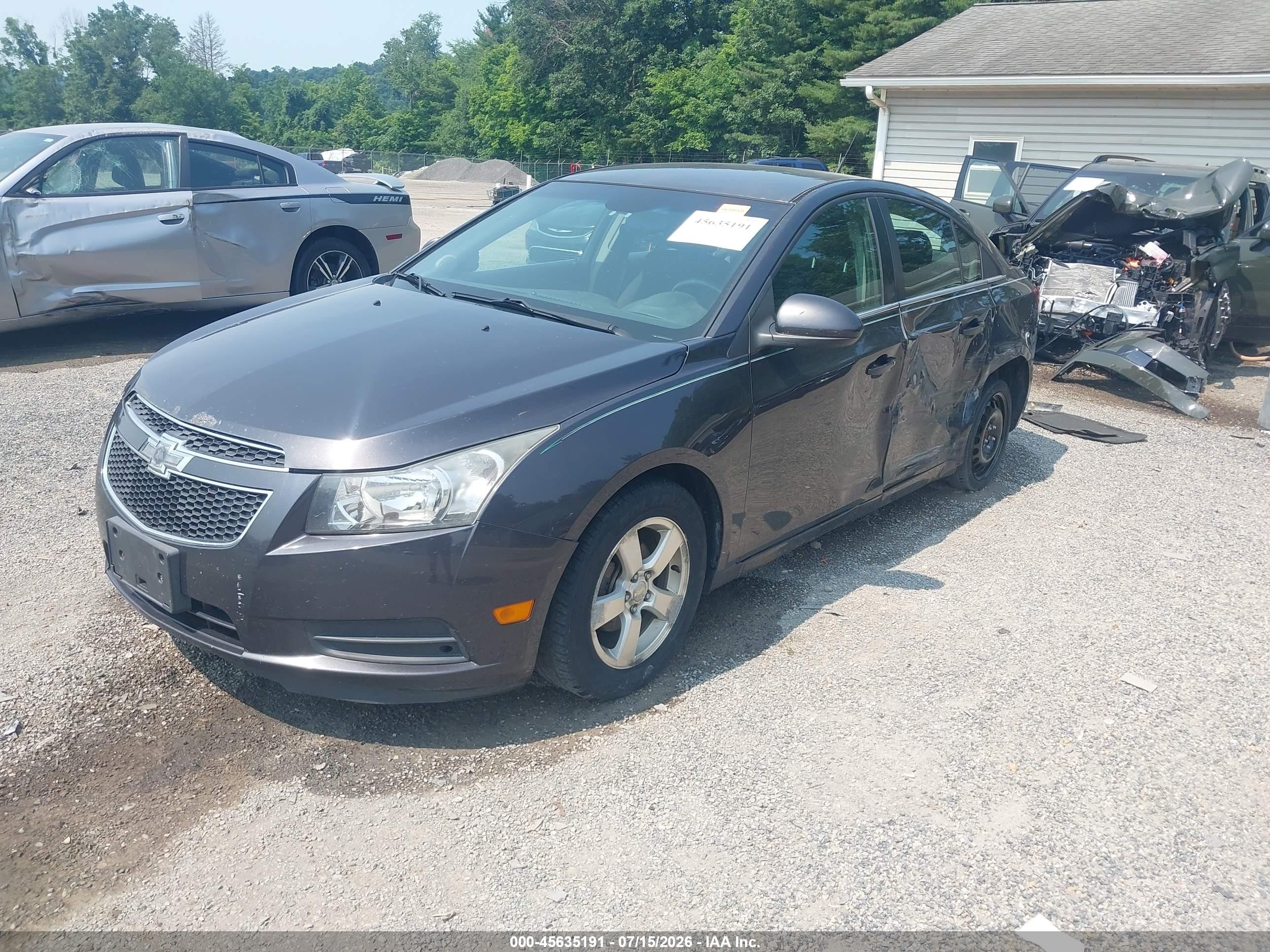 2014 Chevrolet Cruze 1lt Auto Black vin: 1G1PC5SB3E7217809