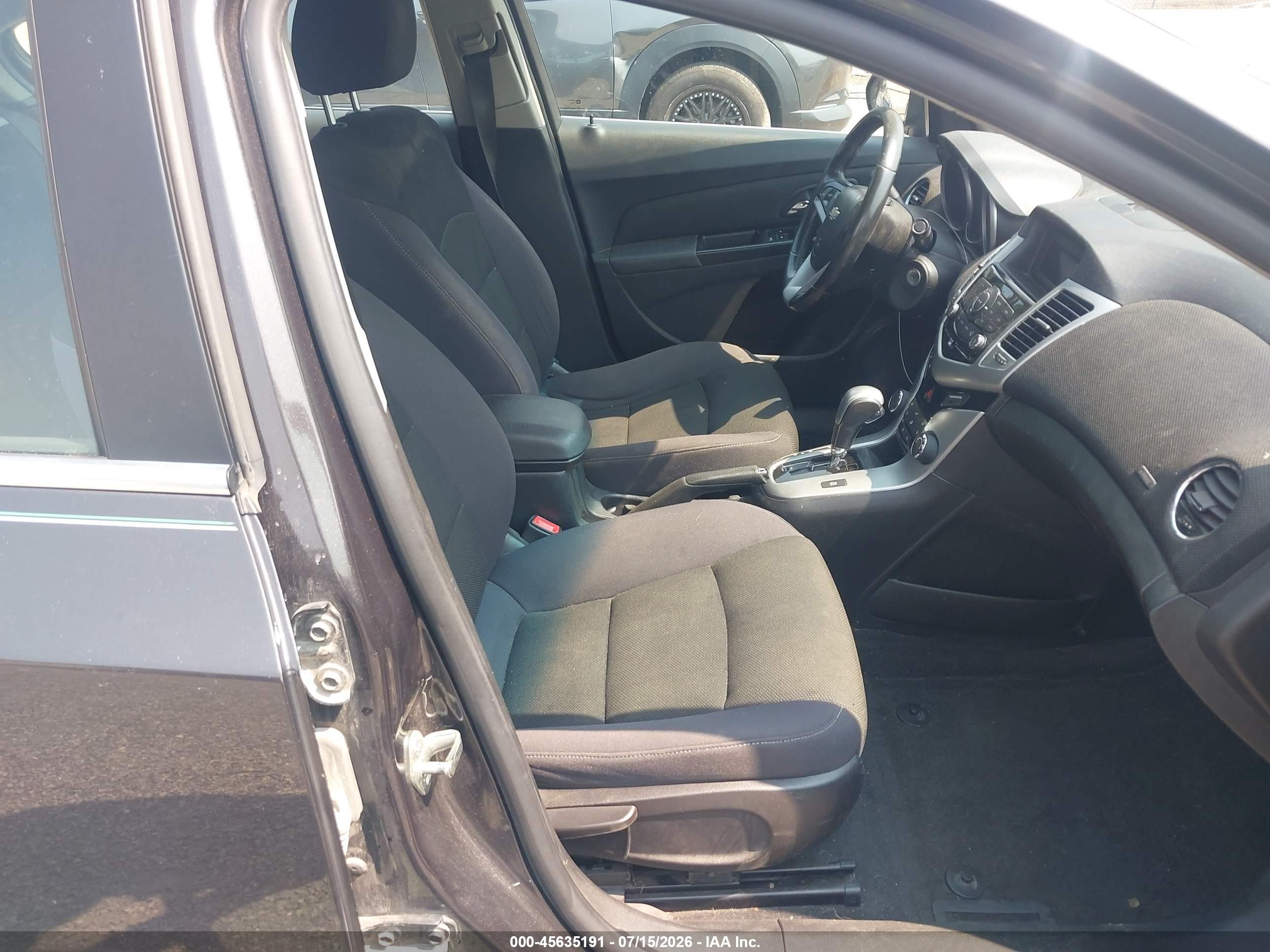 2014 Chevrolet Cruze 1lt Auto Black vin: 1G1PC5SB3E7217809