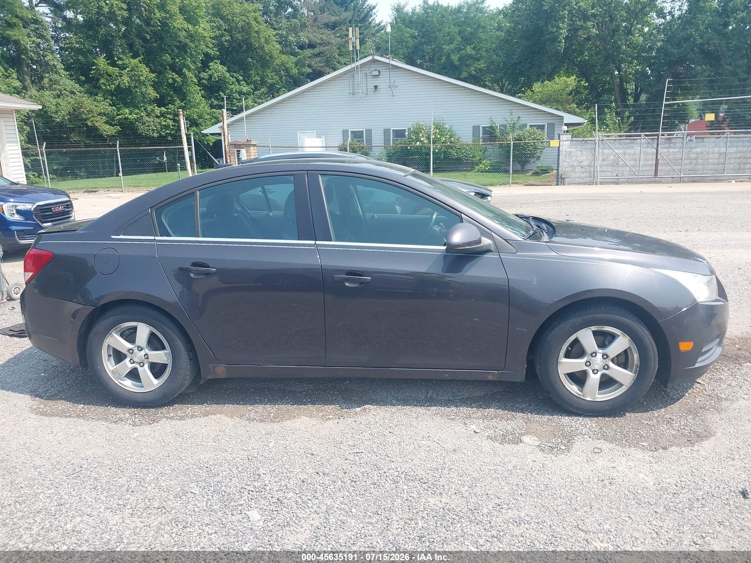 2014 Chevrolet Cruze 1lt Auto Black vin: 1G1PC5SB3E7217809