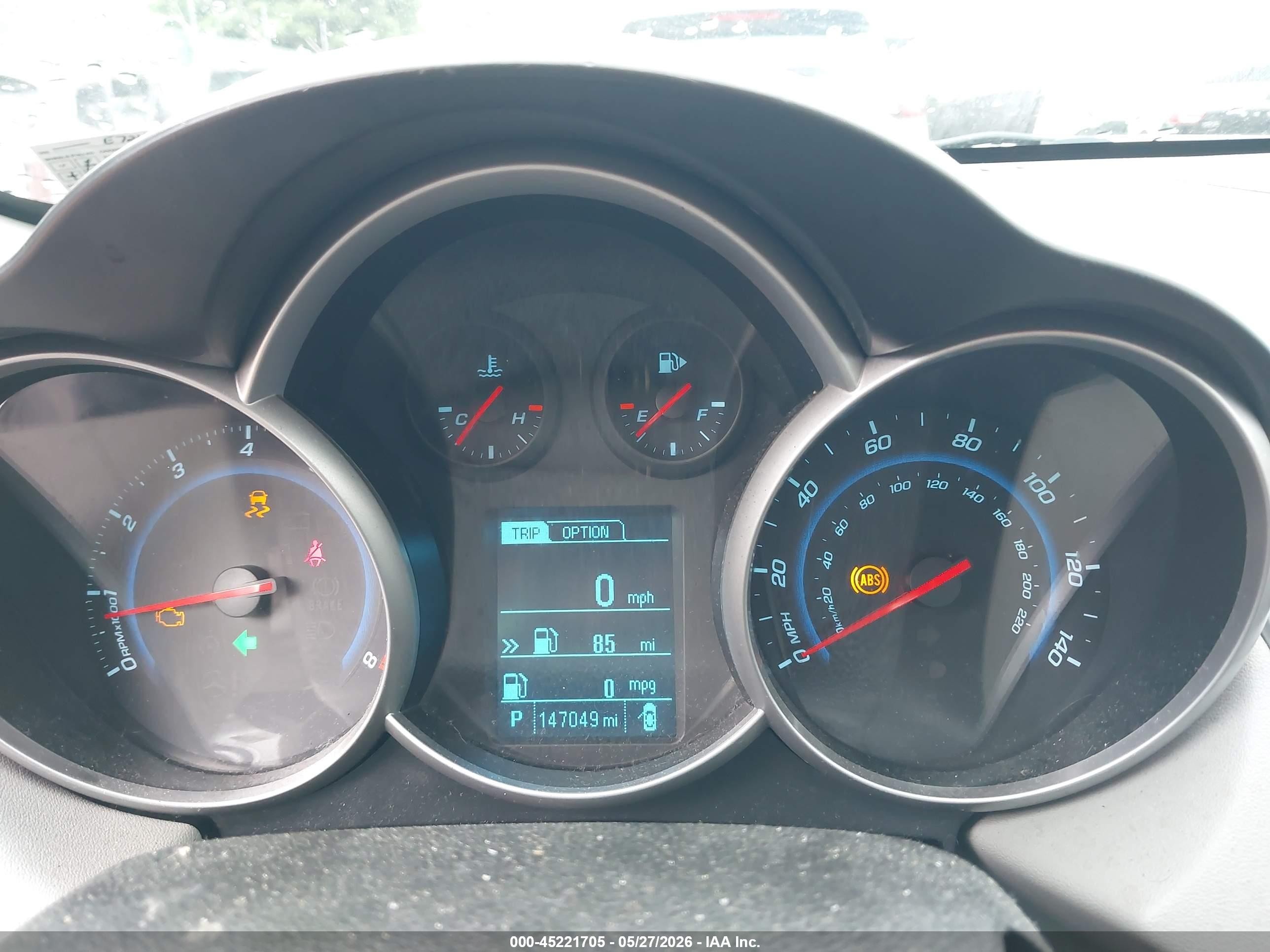 2014 Chevrolet Cruze 1lt Auto Серебряный vin: 1G1PC5SB3E7241284