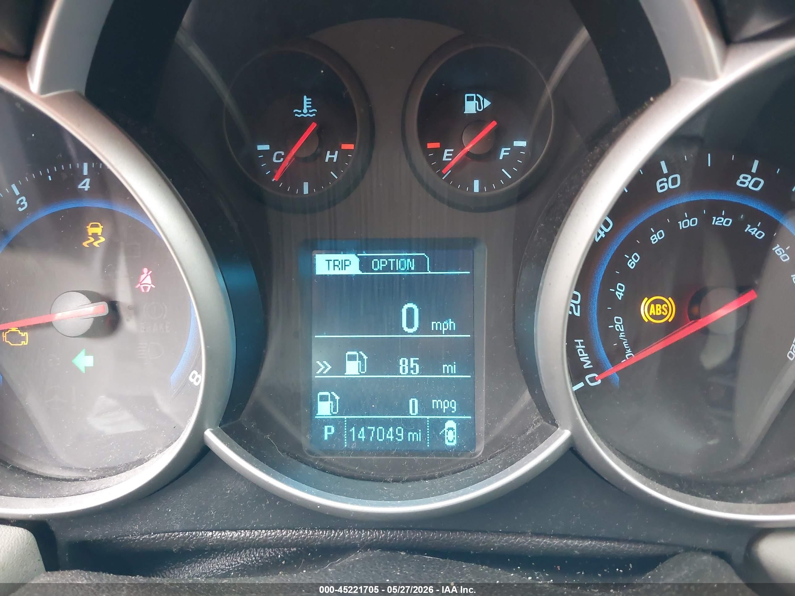2014 Chevrolet Cruze 1lt Auto Серебряный vin: 1G1PC5SB3E7241284