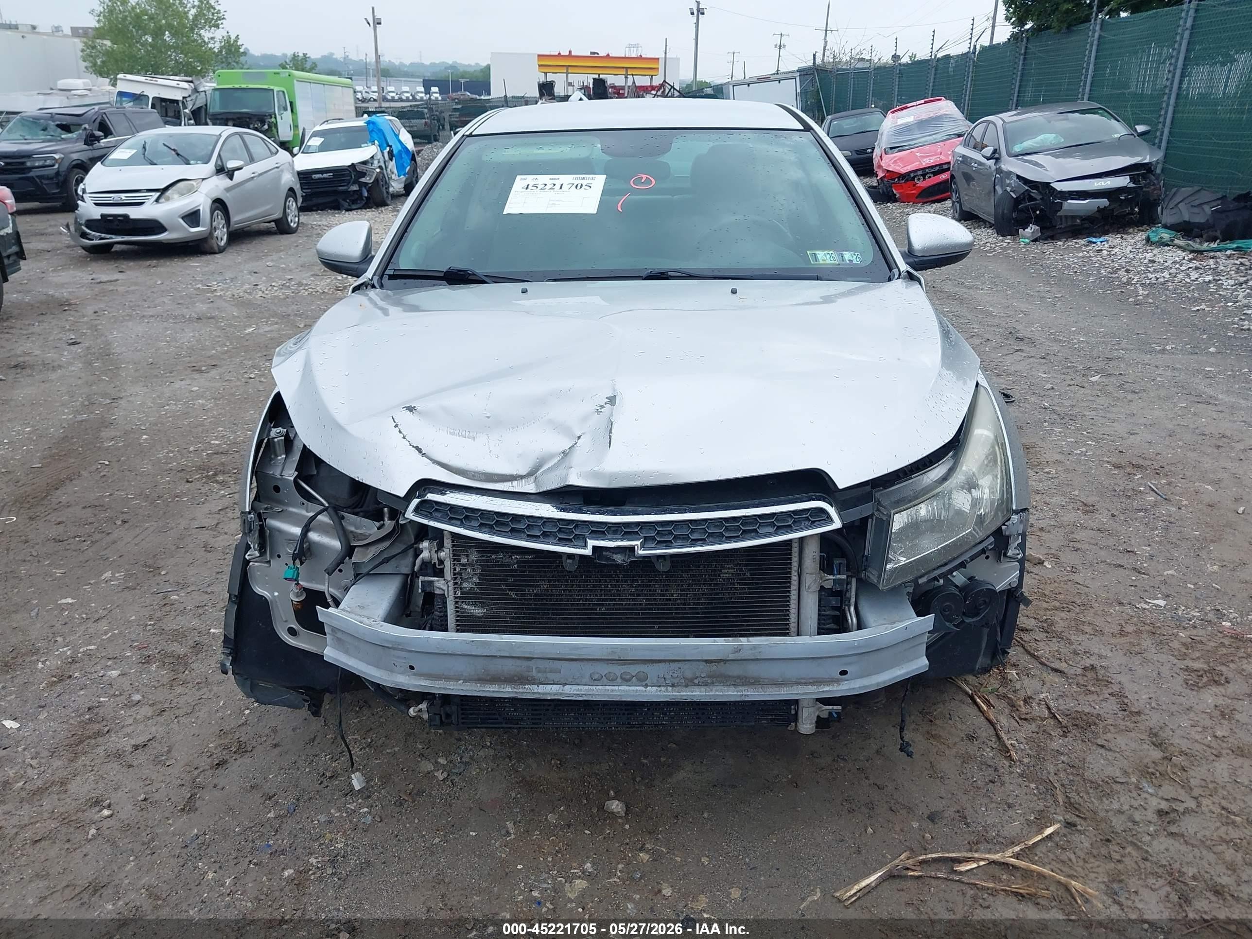 2014 Chevrolet Cruze 1lt Auto Серебряный vin: 1G1PC5SB3E7241284