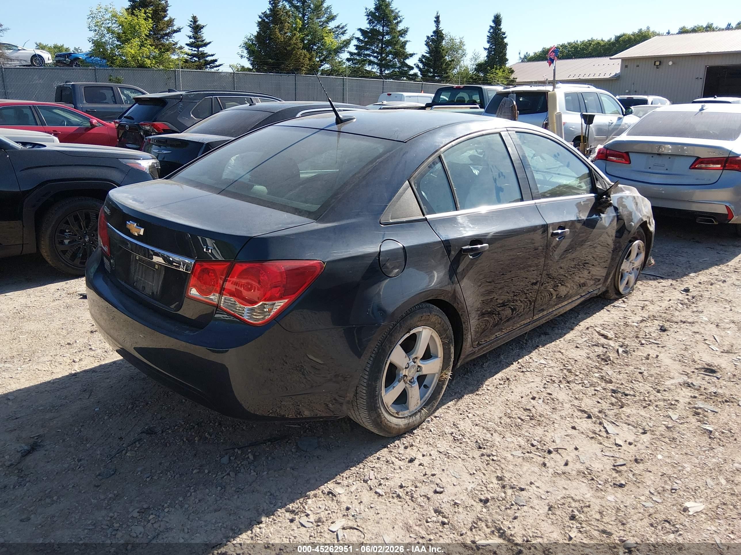 2014 Chevrolet Cruze 1lt Auto Gray vin: 1G1PC5SB3E7264130