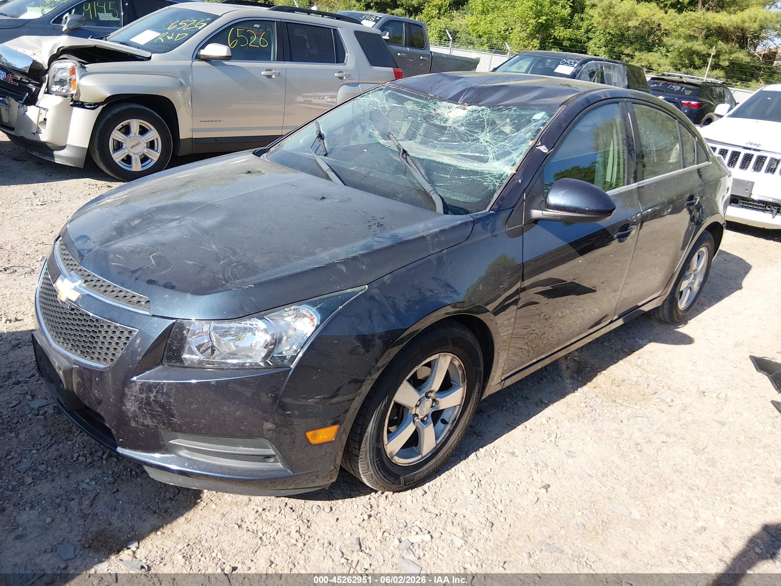 2014 Chevrolet Cruze 1lt Auto Gray vin: 1G1PC5SB3E7264130