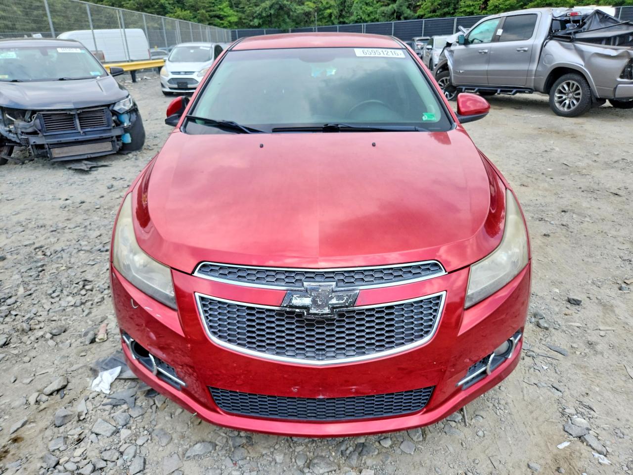 2014 Chevrolet Cruze Lt Red vin: 1G1PC5SB3E7270929