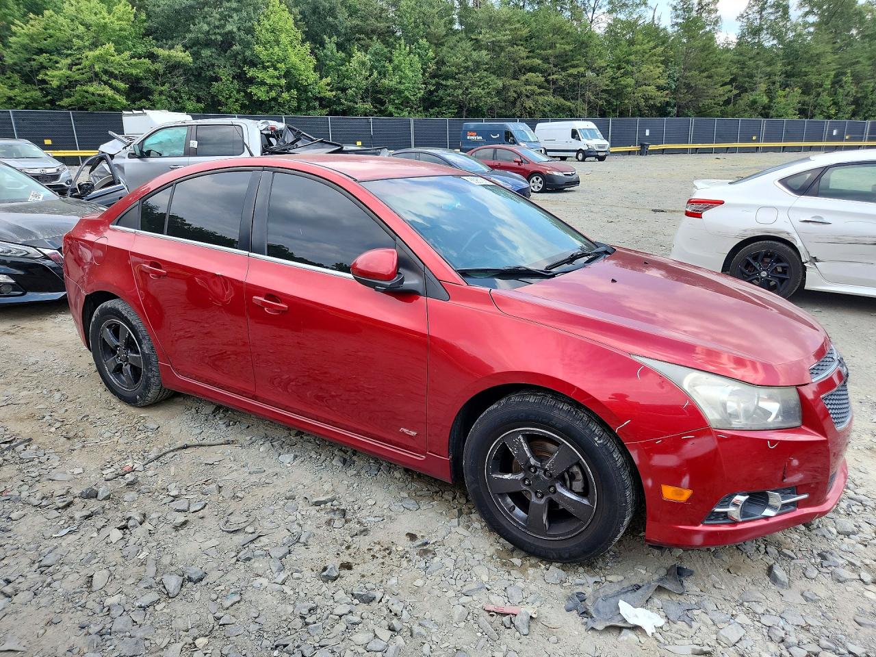 2014 Chevrolet Cruze Lt Red vin: 1G1PC5SB3E7270929