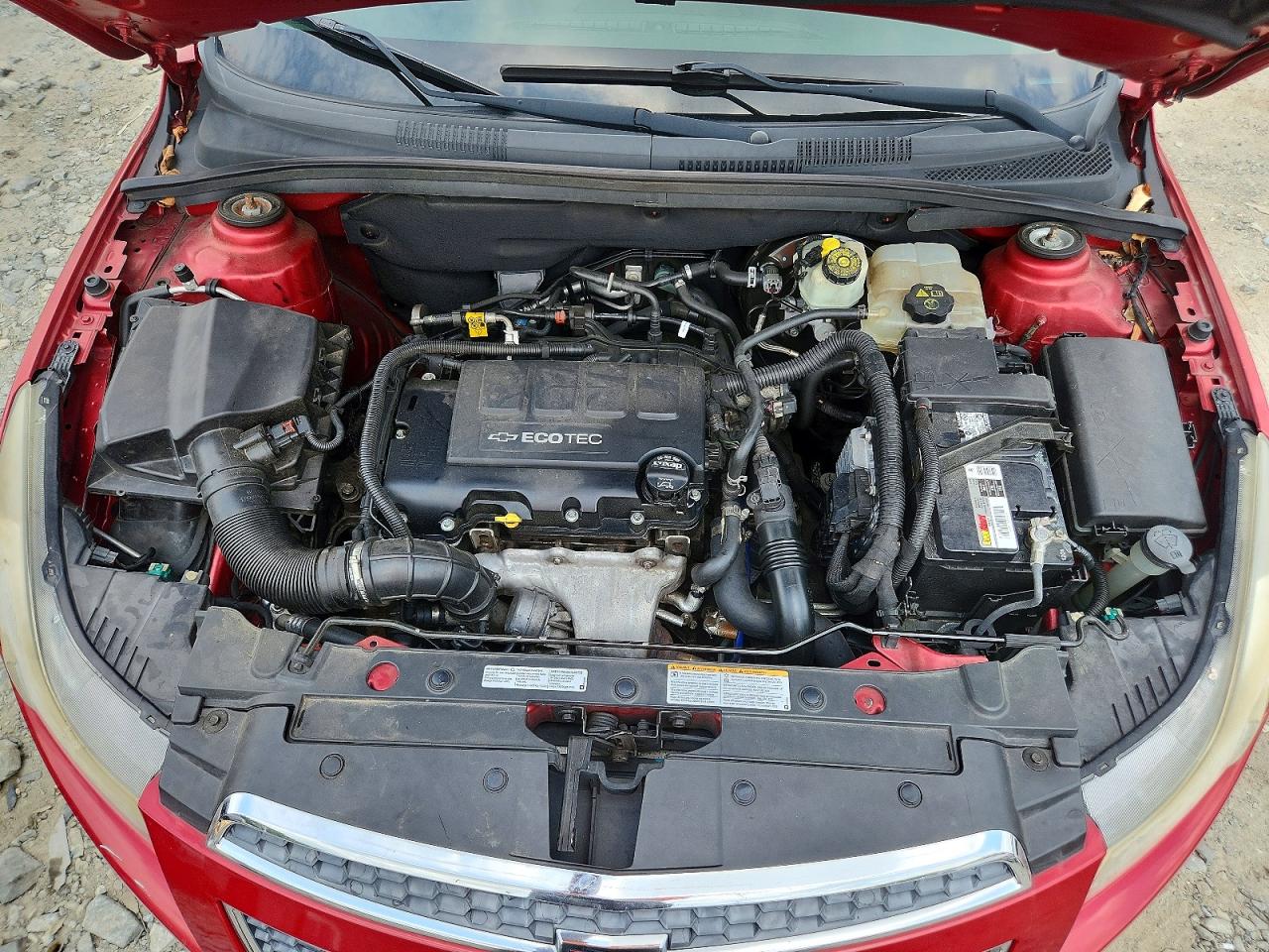 2014 Chevrolet Cruze Lt Red vin: 1G1PC5SB3E7270929