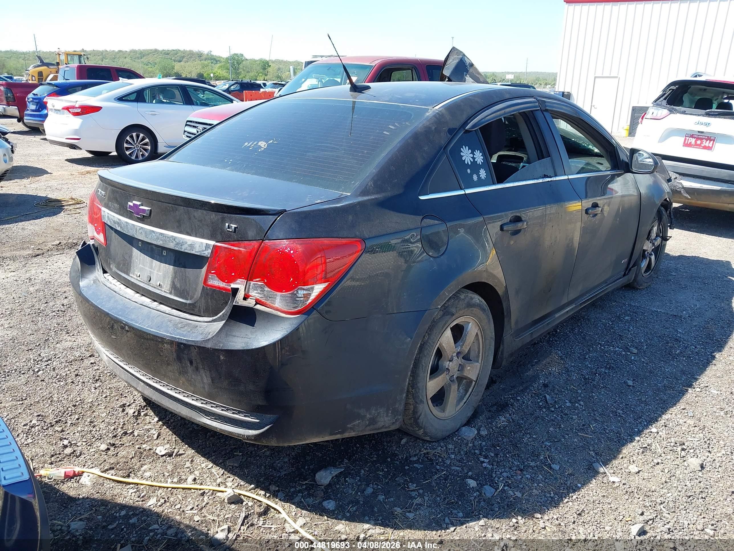 2014 Chevrolet Cruze 1lt Auto Black vin: 1G1PC5SB3E7302603