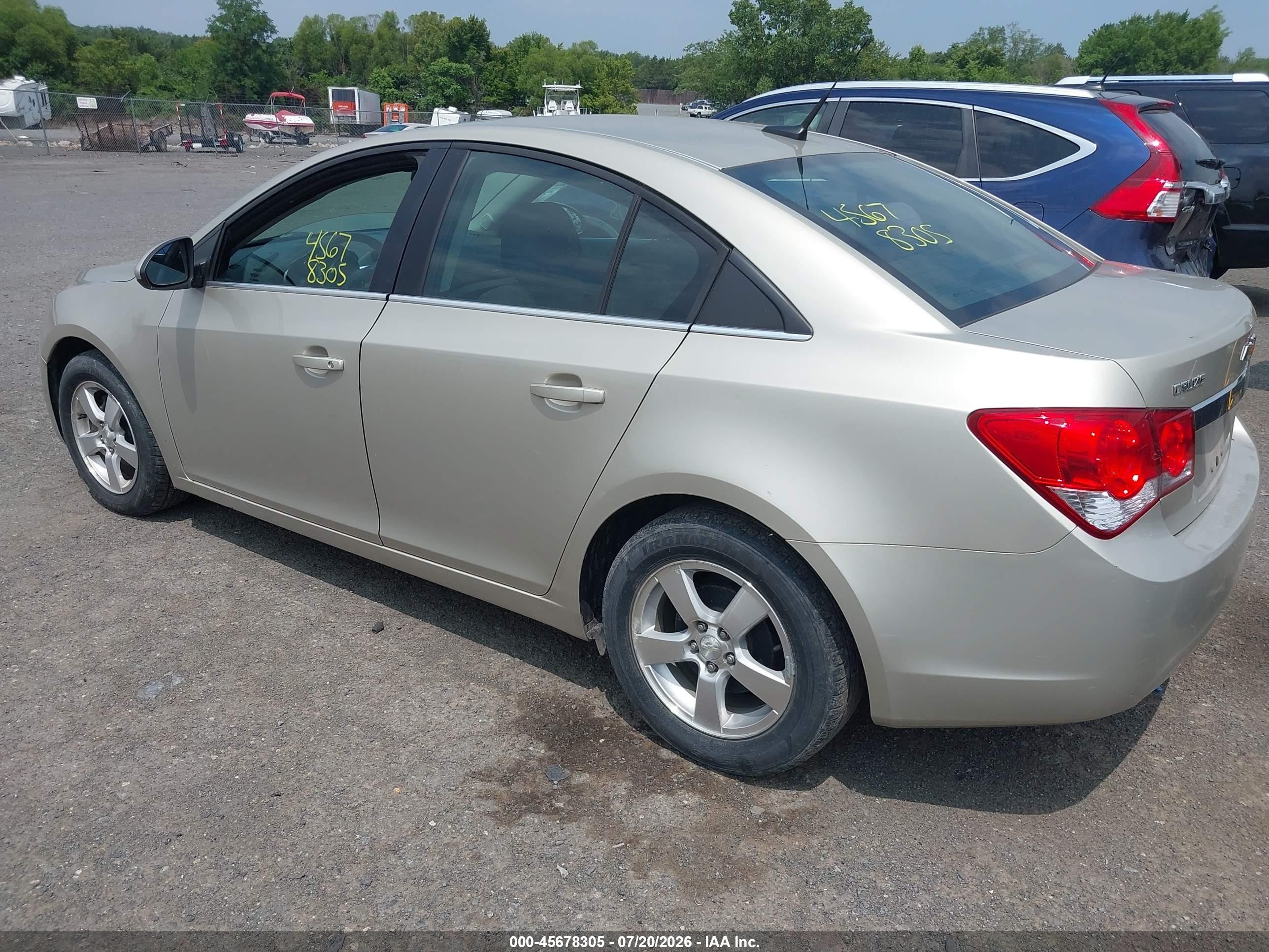 2014 Chevrolet Cruze 1lt Auto Champagne vin: 1G1PC5SB3E7312533