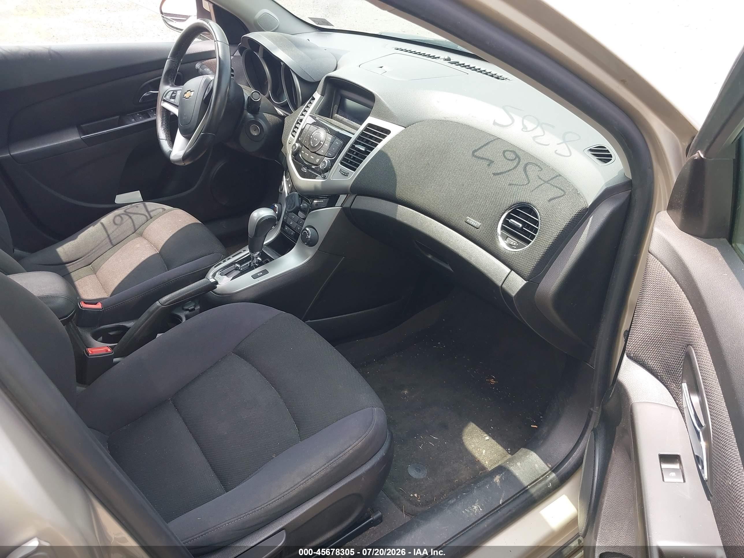 2014 Chevrolet Cruze 1lt Auto Champagne vin: 1G1PC5SB3E7312533