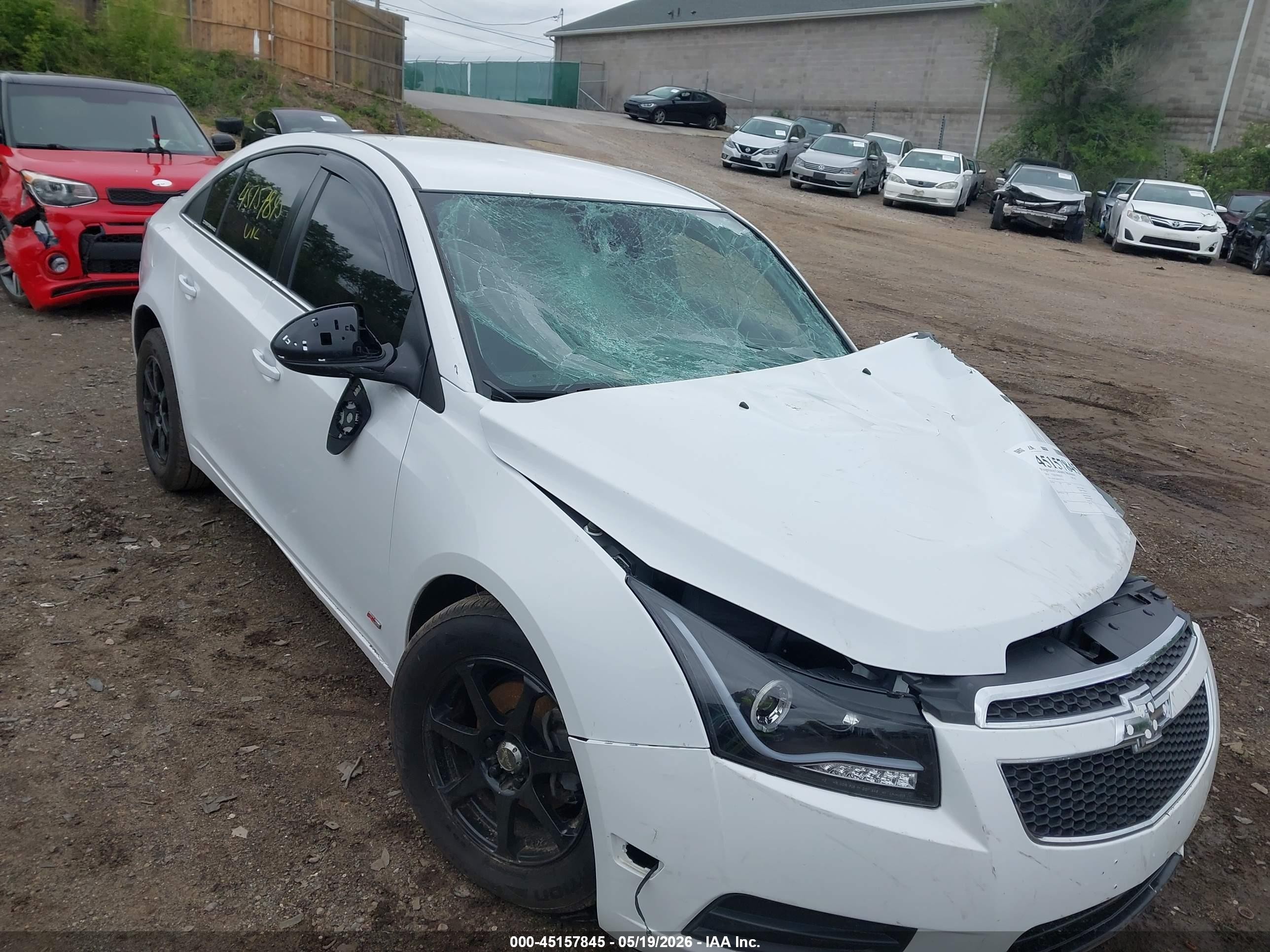 2014 Chevrolet Cruze 1lt Auto White vin: 1G1PC5SB3E7315139