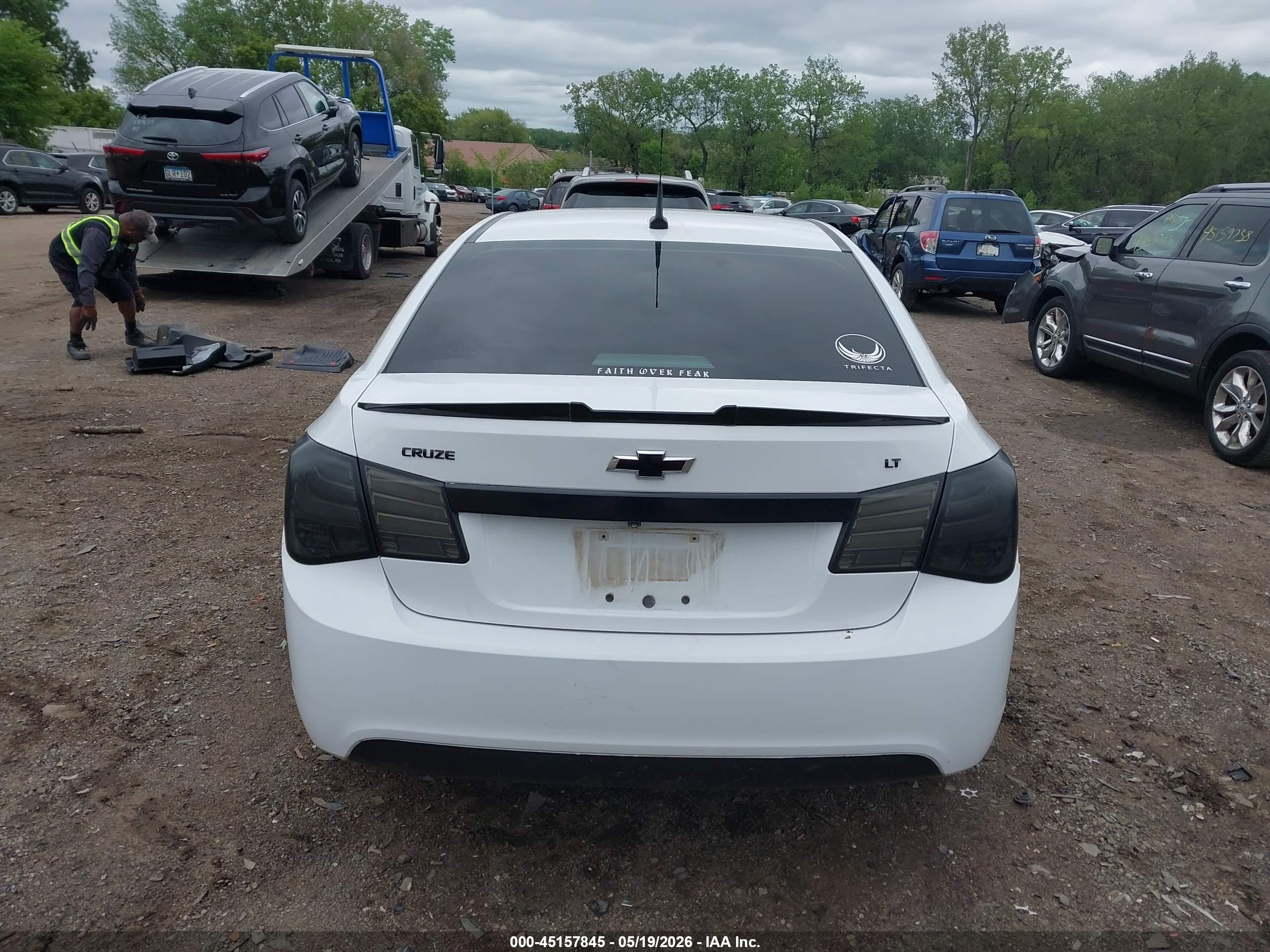 2014 Chevrolet Cruze 1lt Auto White vin: 1G1PC5SB3E7315139