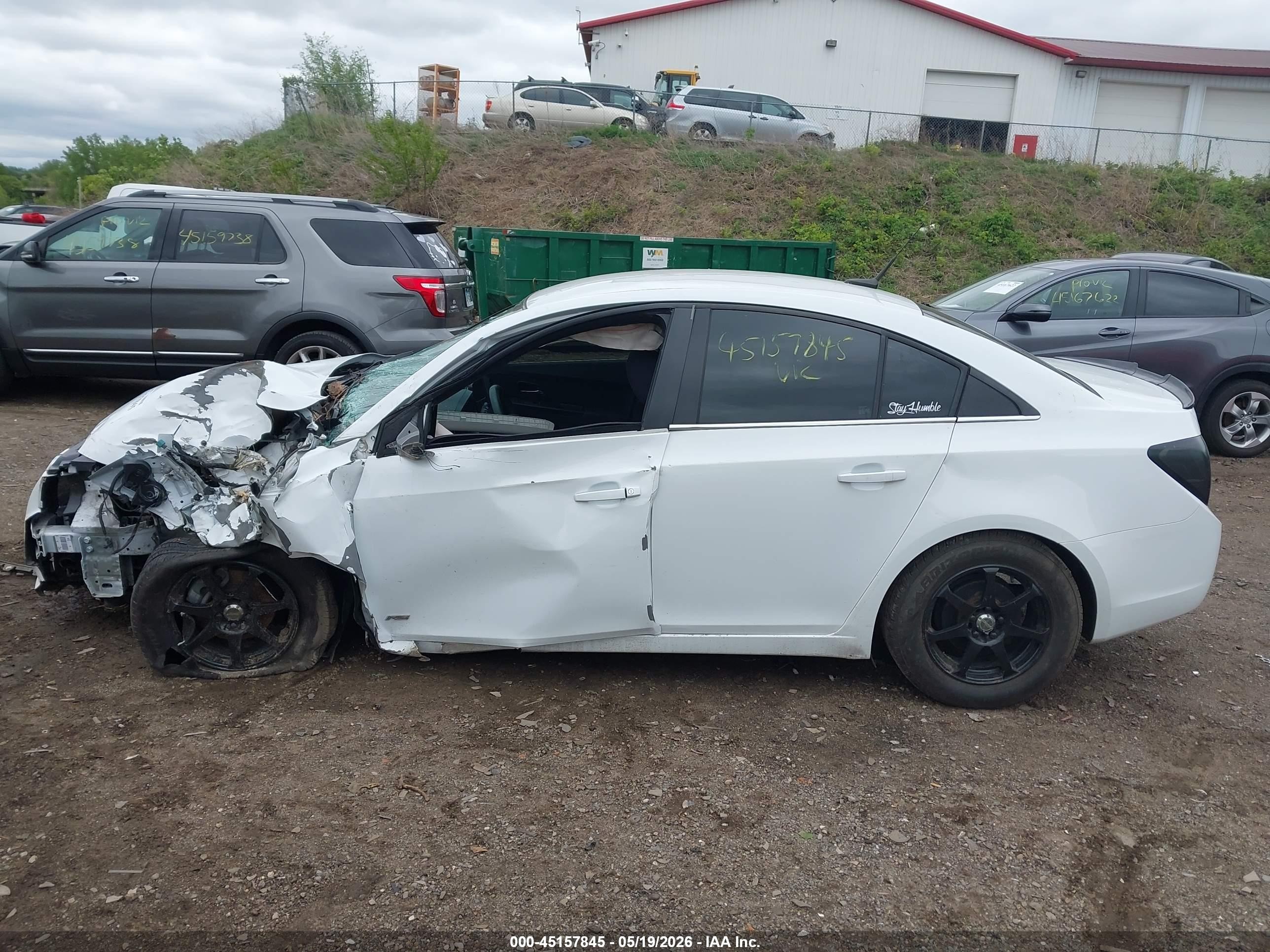 2014 Chevrolet Cruze 1lt Auto White vin: 1G1PC5SB3E7315139