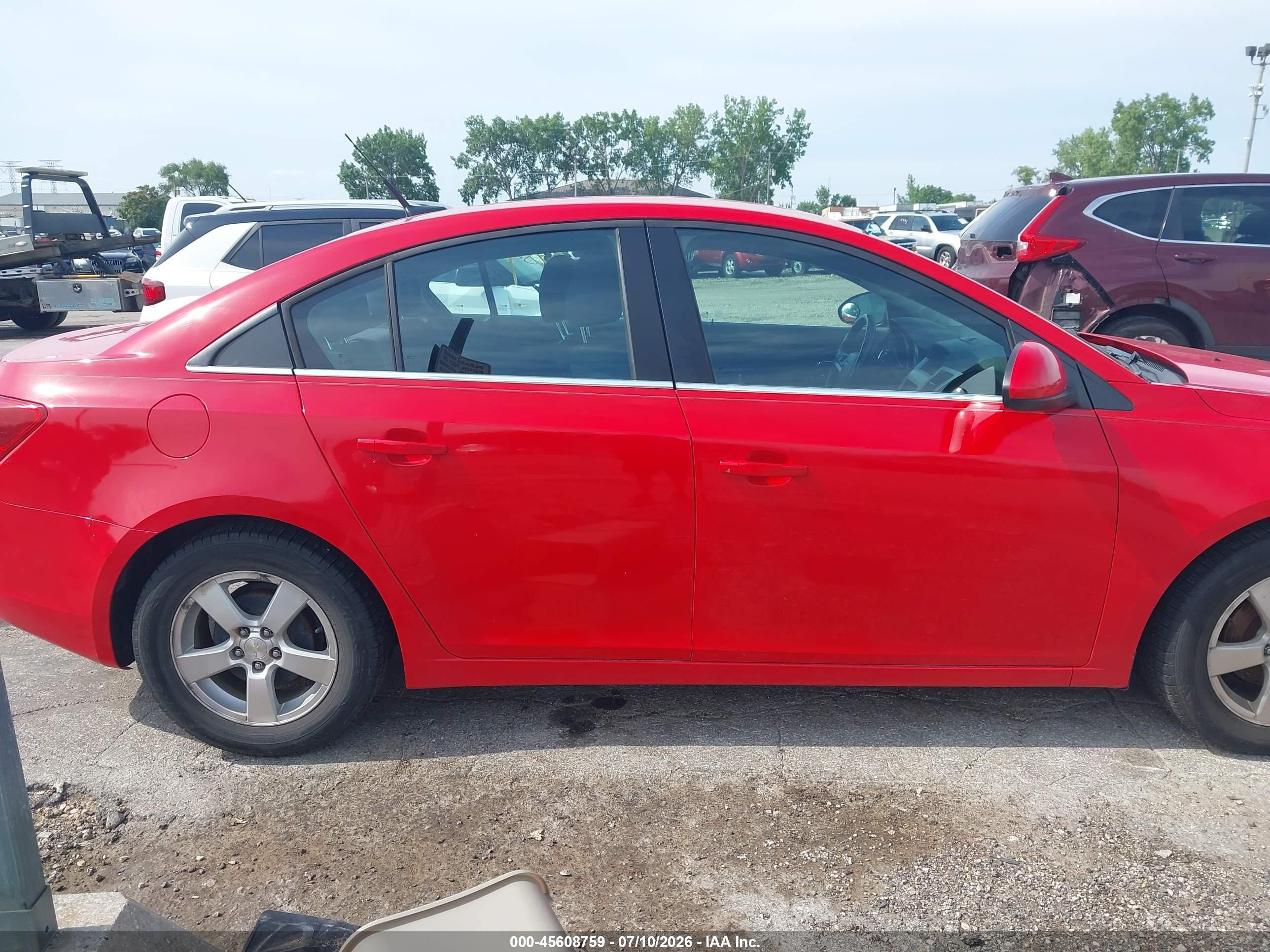 2014 Chevrolet Cruze 1lt Auto Red vin: 1G1PC5SB3E7342986