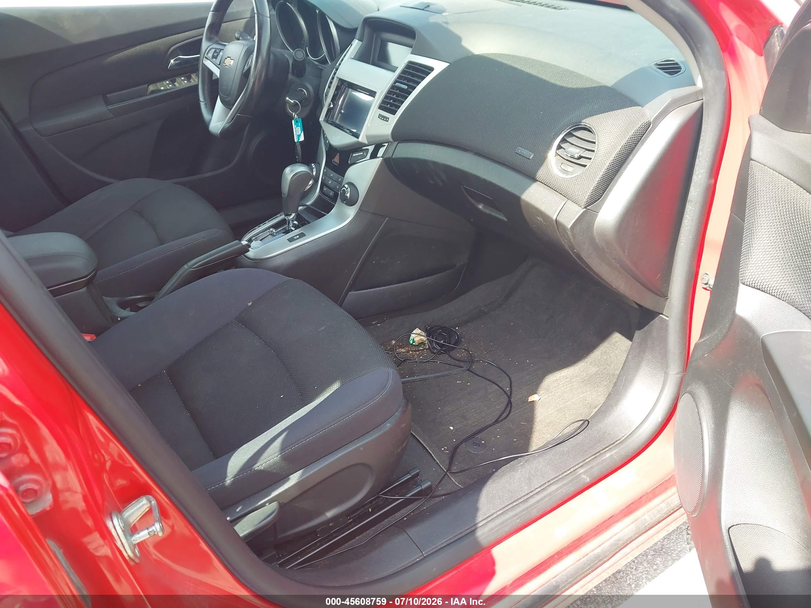 2014 Chevrolet Cruze 1lt Auto Red vin: 1G1PC5SB3E7342986