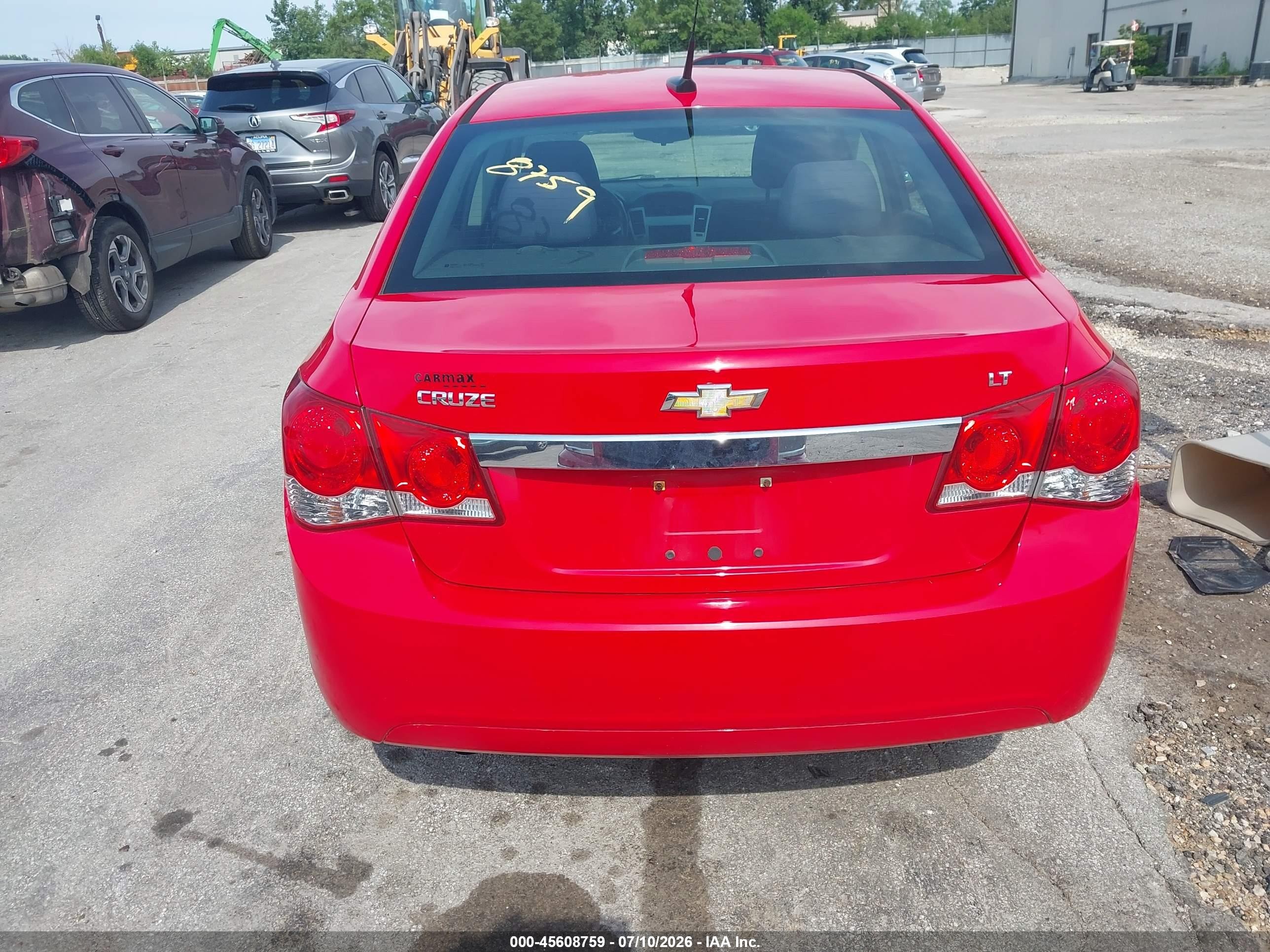 2014 Chevrolet Cruze 1lt Auto Red vin: 1G1PC5SB3E7342986