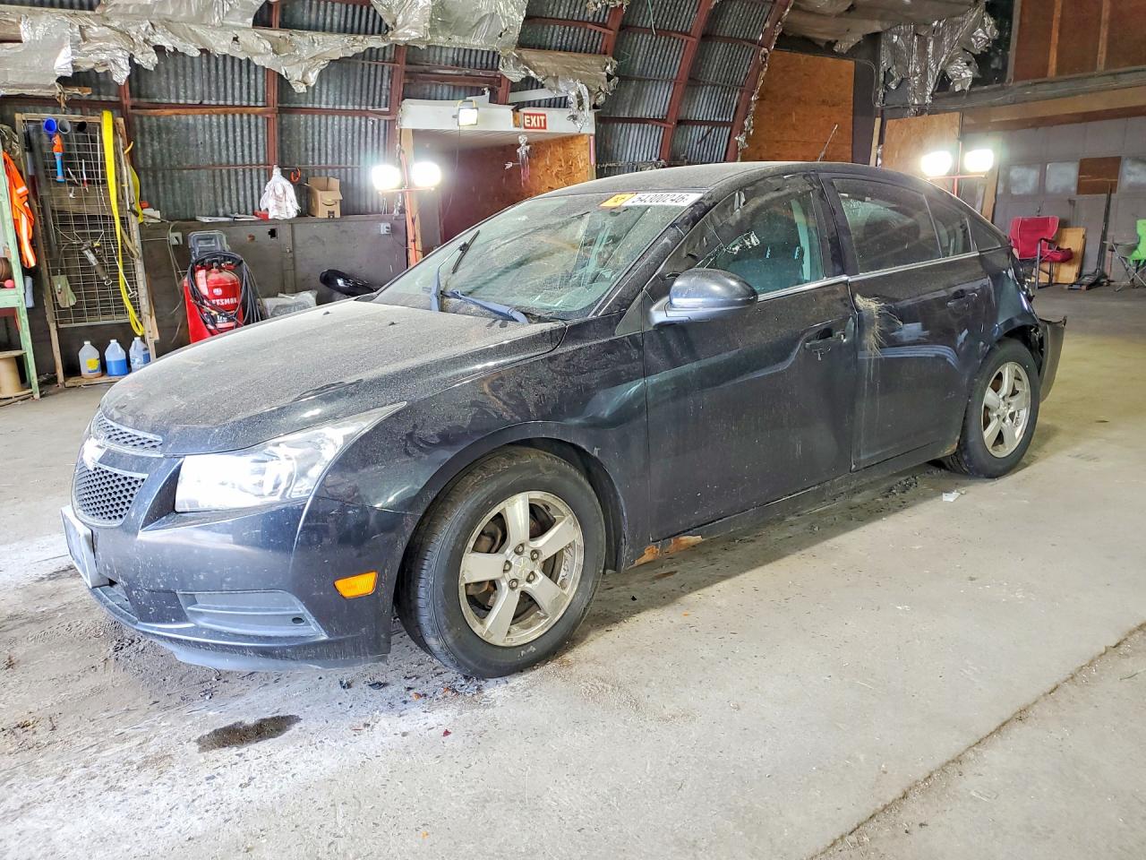 2014 Chevrolet Cruze Lt Black vin: 1G1PC5SB3E7343863