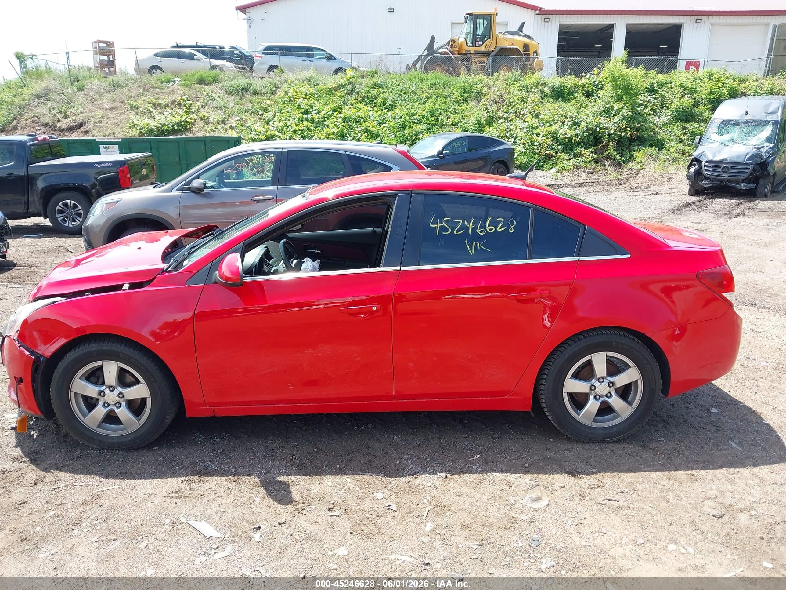 2014 Chevrolet Cruze 1lt Auto Red vin: 1G1PC5SB3E7383067
