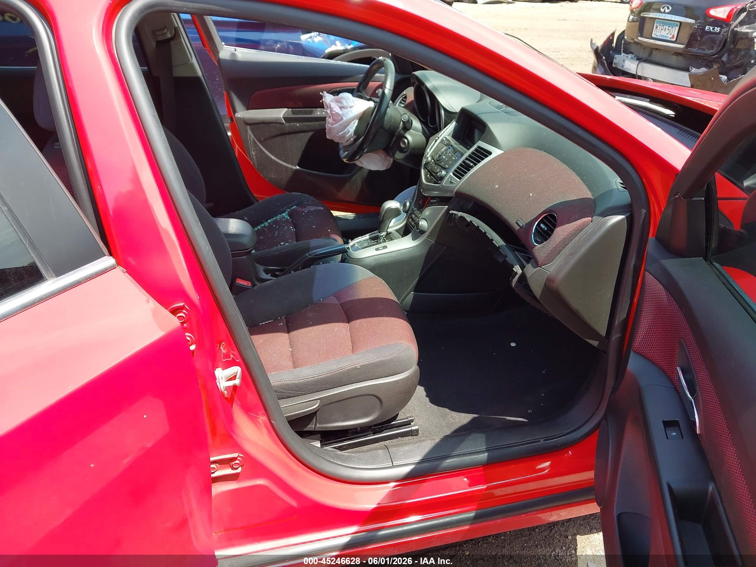 2014 Chevrolet Cruze 1lt Auto Red vin: 1G1PC5SB3E7383067