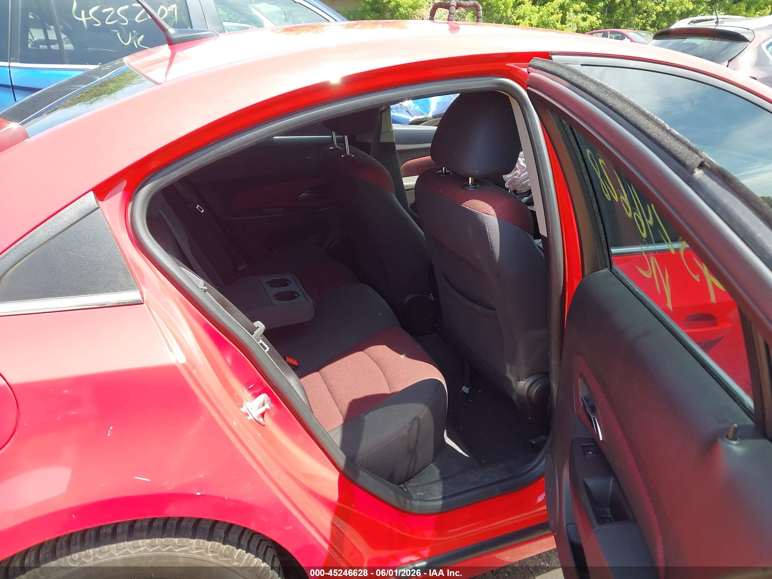 2014 Chevrolet Cruze 1lt Auto Red vin: 1G1PC5SB3E7383067