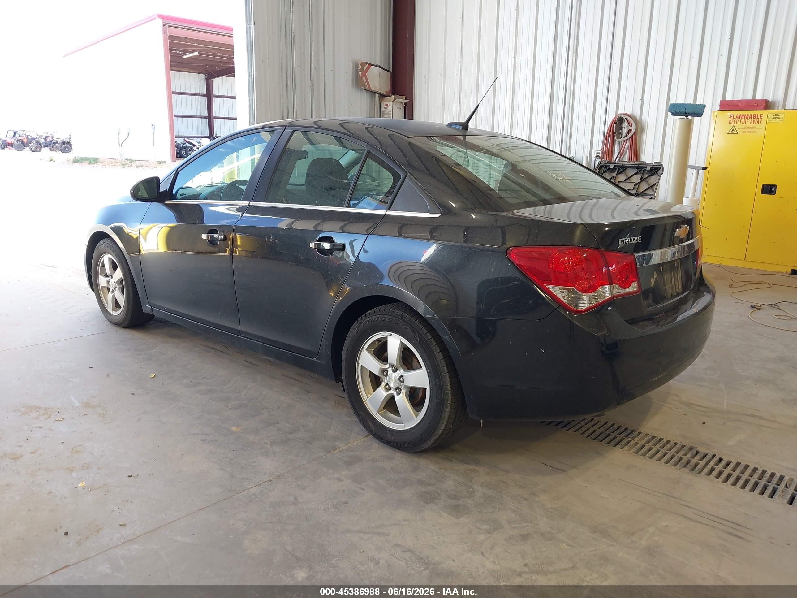 2014 Chevrolet Cruze 1lt Auto Black vin: 1G1PC5SB3E7389662