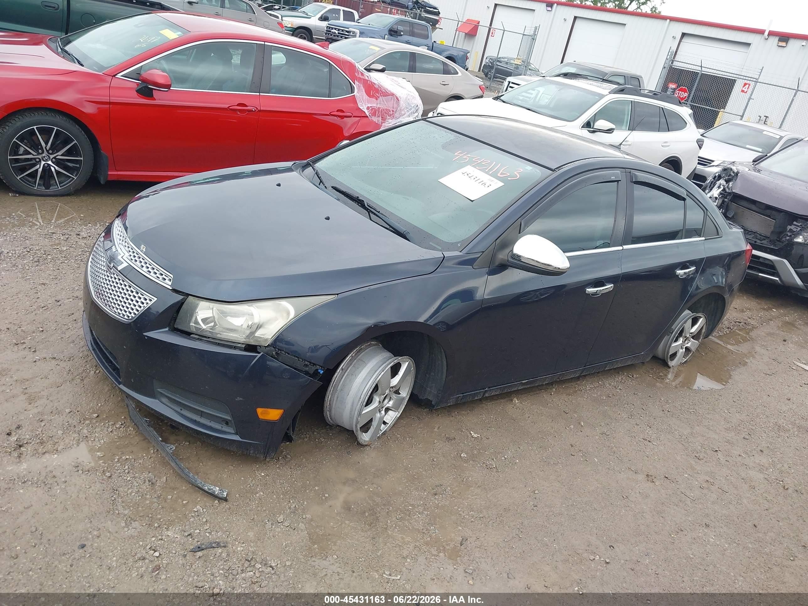 2014 Chevrolet Cruze 1lt Auto Blue vin: 1G1PC5SB3E7406346