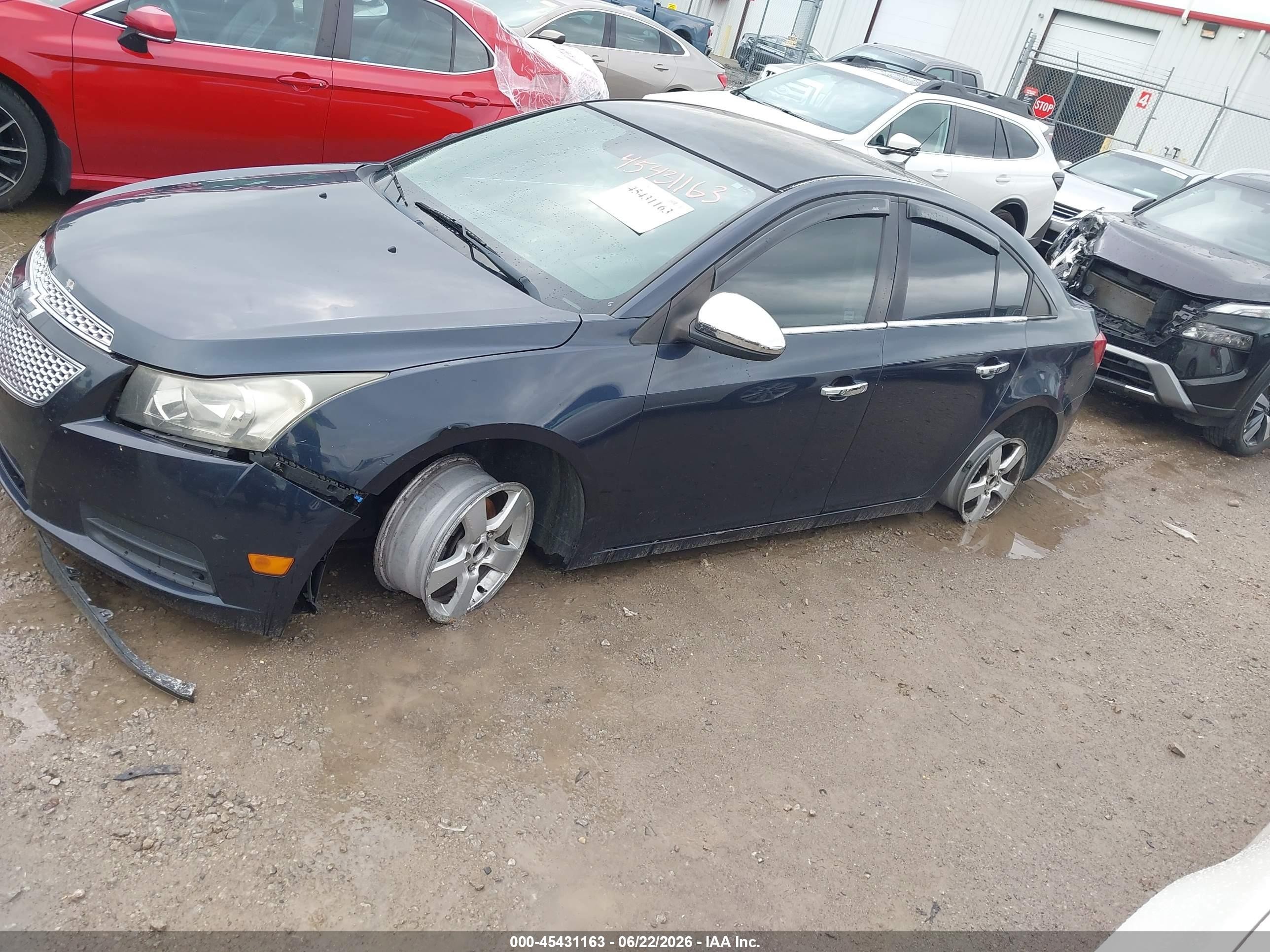 2014 Chevrolet Cruze 1lt Auto Blue vin: 1G1PC5SB3E7406346
