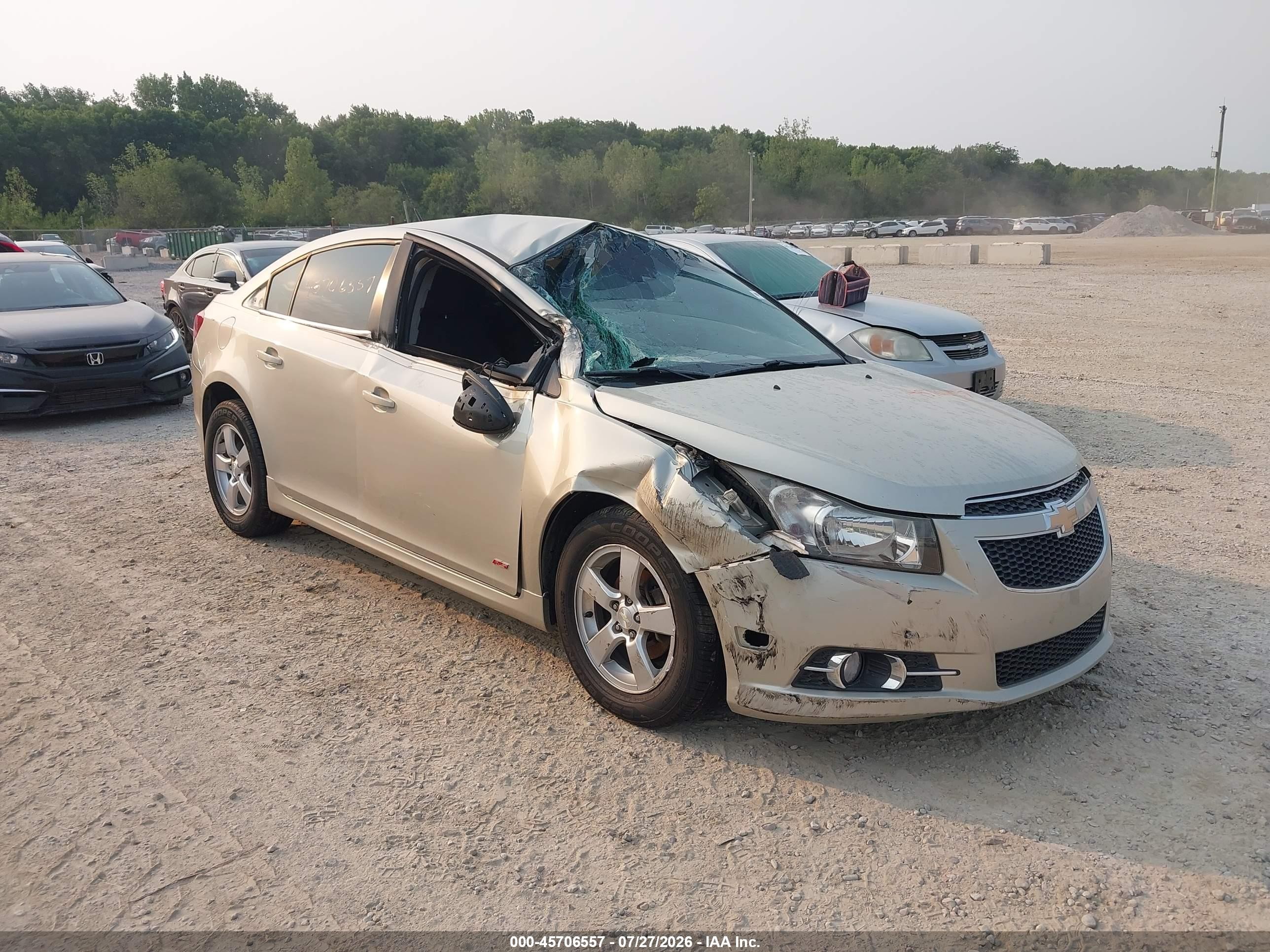2014 Chevrolet Cruze 1lt Auto Beige vin: 1G1PC5SB3E7429383