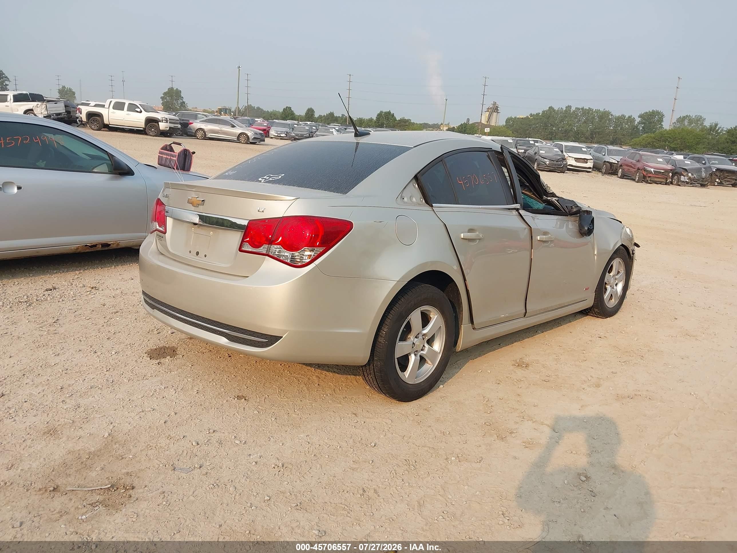 2014 Chevrolet Cruze 1lt Auto Beige vin: 1G1PC5SB3E7429383