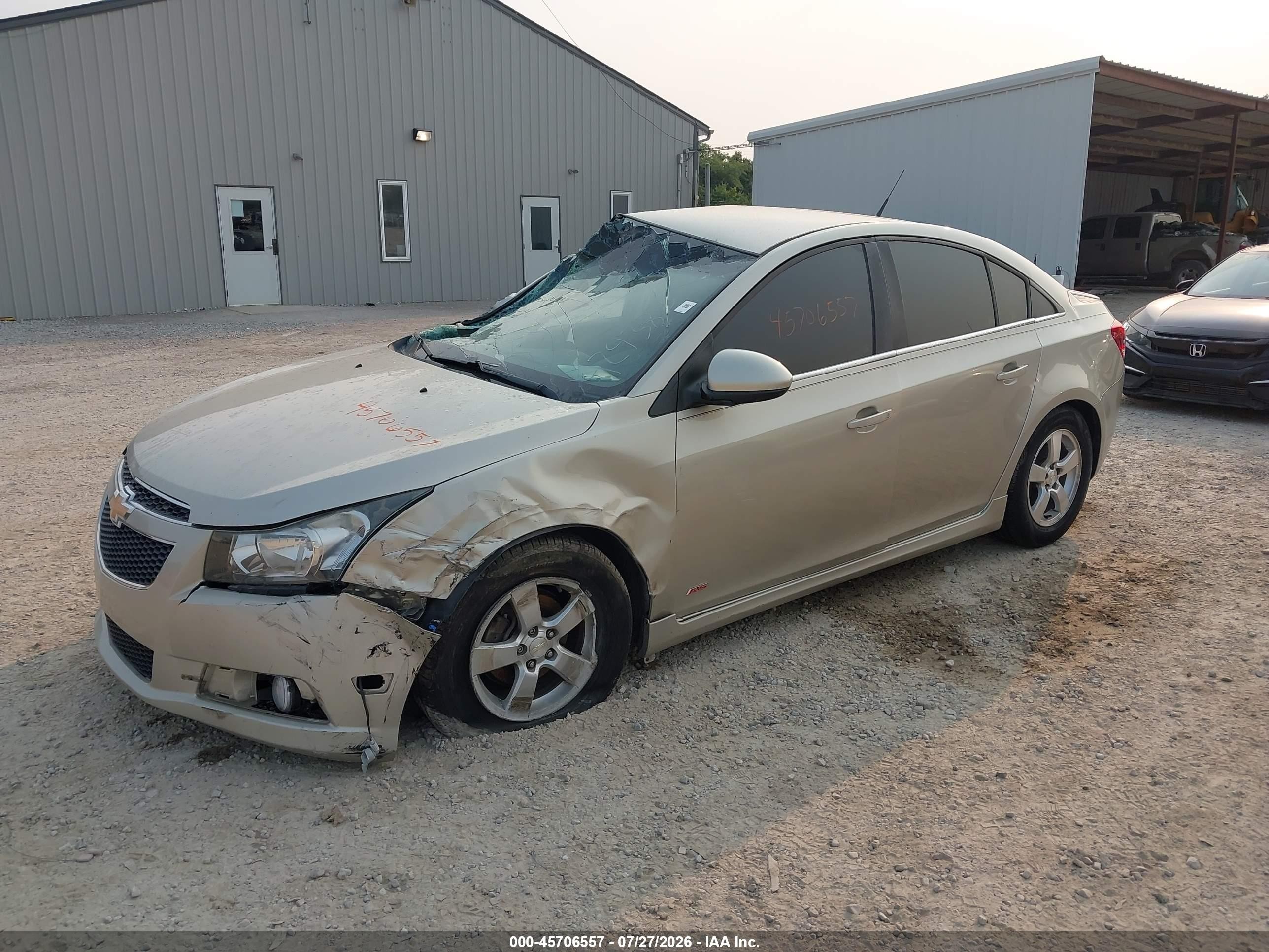2014 Chevrolet Cruze 1lt Auto Beige vin: 1G1PC5SB3E7429383