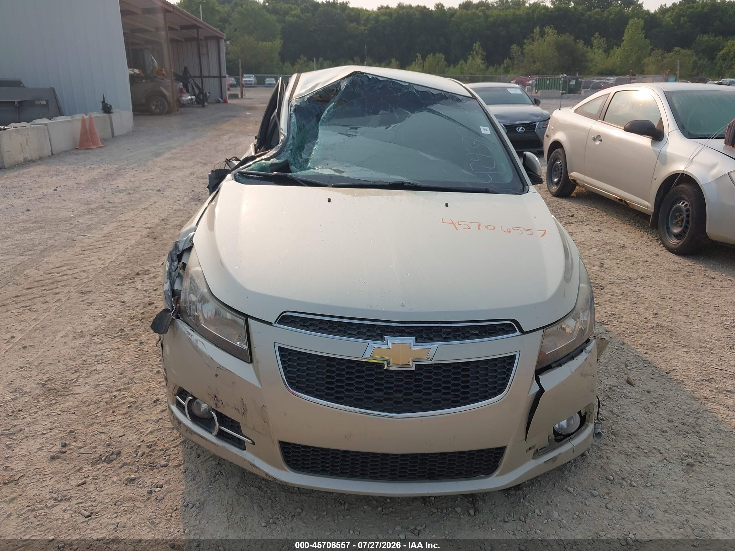 2014 Chevrolet Cruze 1lt Auto Beige vin: 1G1PC5SB3E7429383
